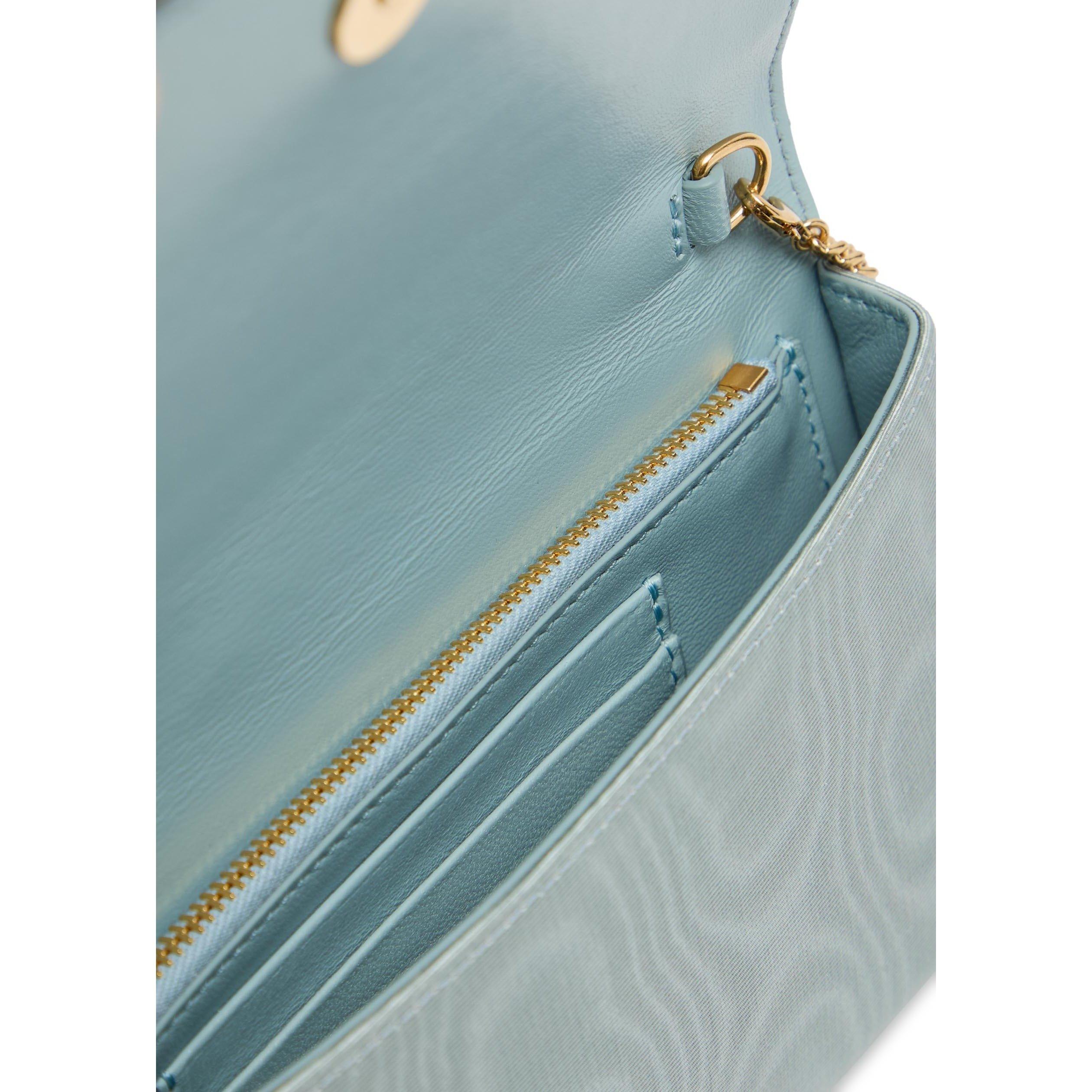 BLUE - Valentino - VLOGO STRASS WALLET W/STRAP - 5