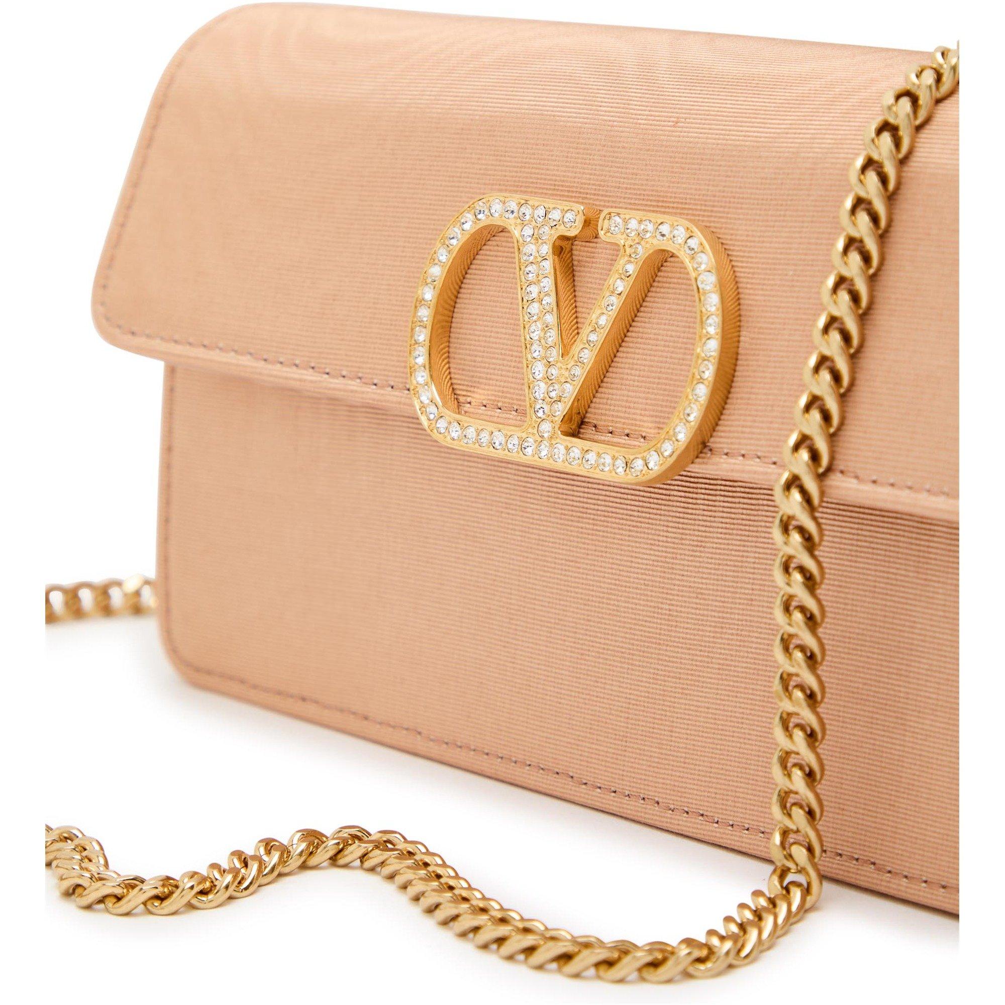 ROSE - Valentino - VLOGO STRASS WALLET W/STRAP - 4