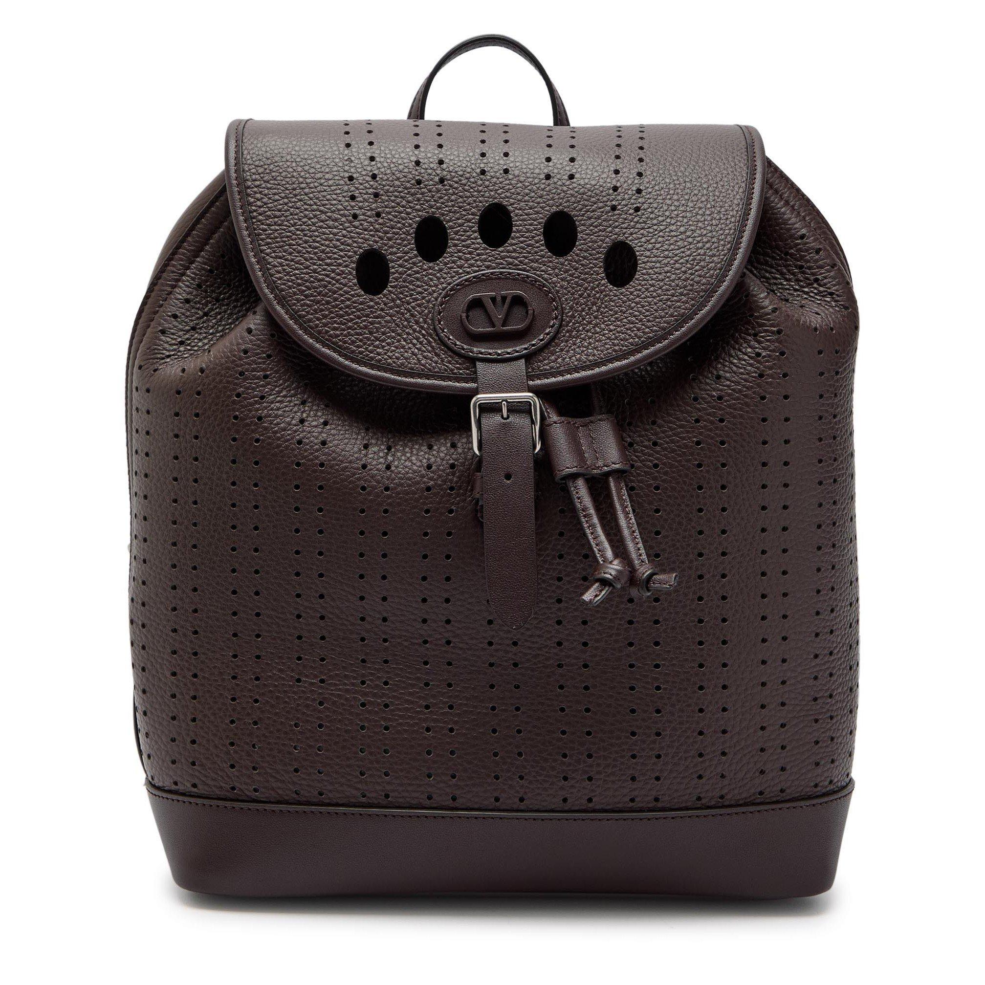 BROWN - Valentino - VAL BACKPACK ANTIBES