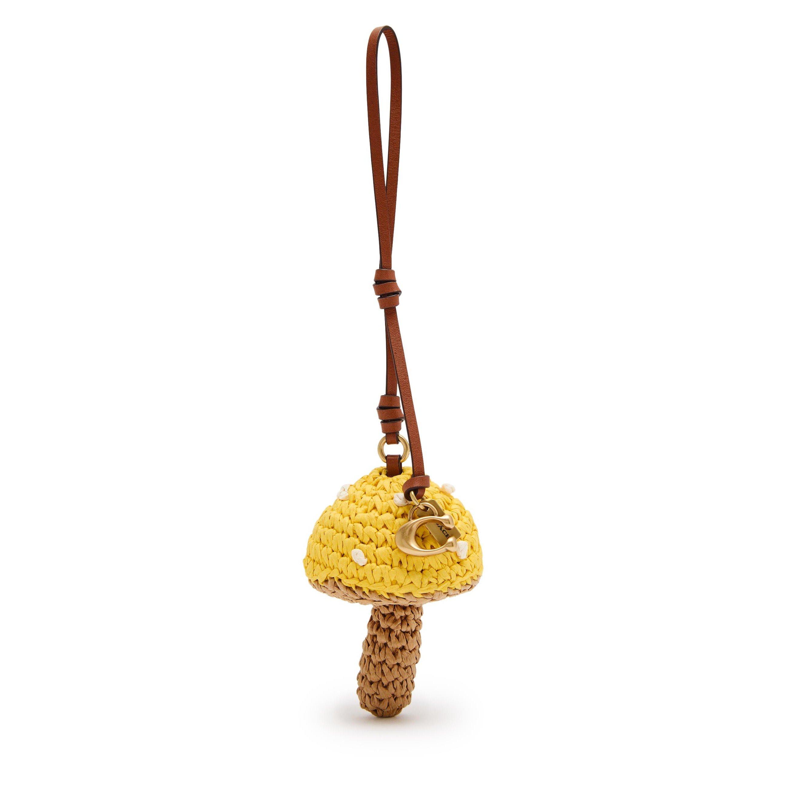 MULTICOLOURED 1 - Coach - STRAW MUSHROOM BAG CHARM