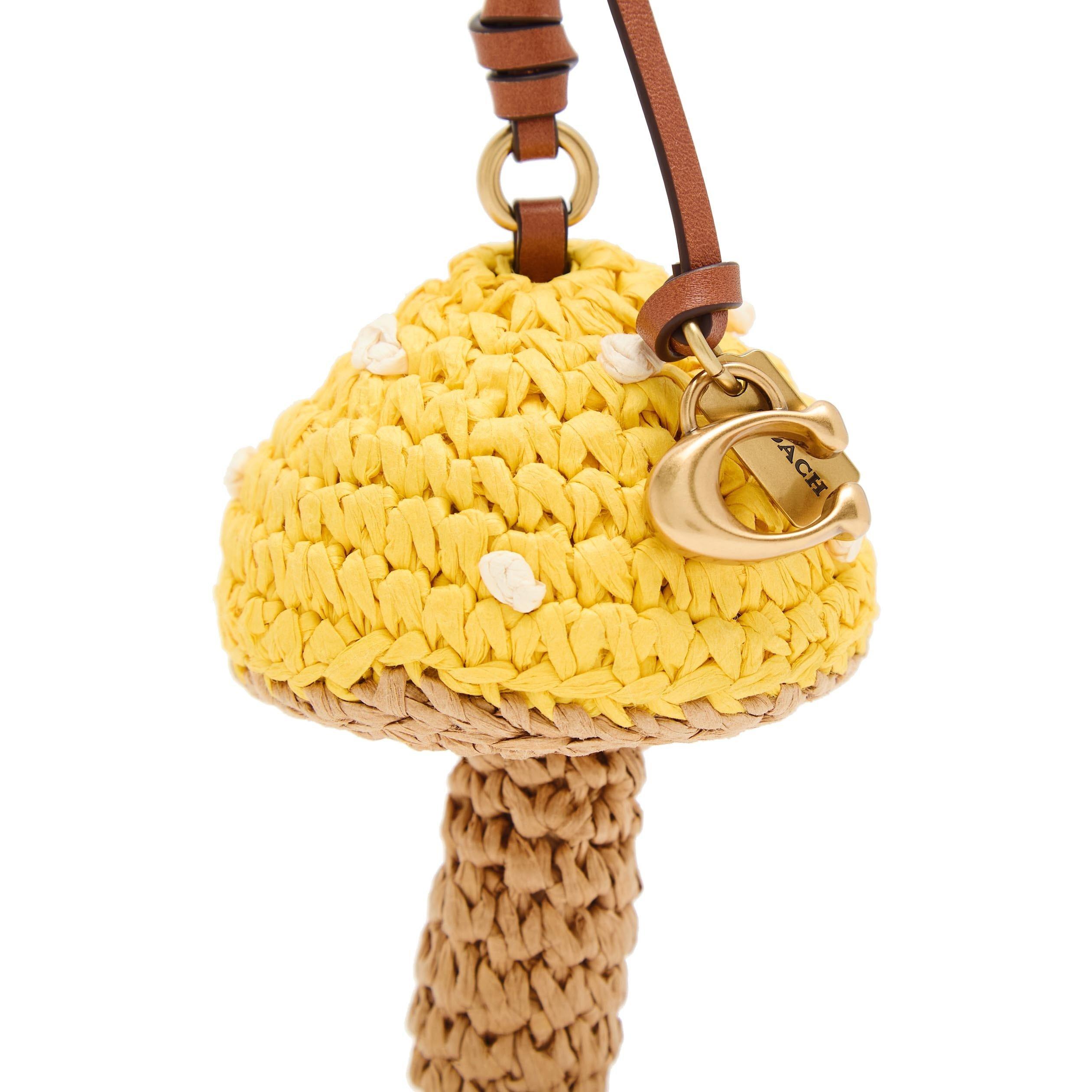 MULTICOLOURED 1 - Coach - Women's Straw Mushroom Bag Charm - 2