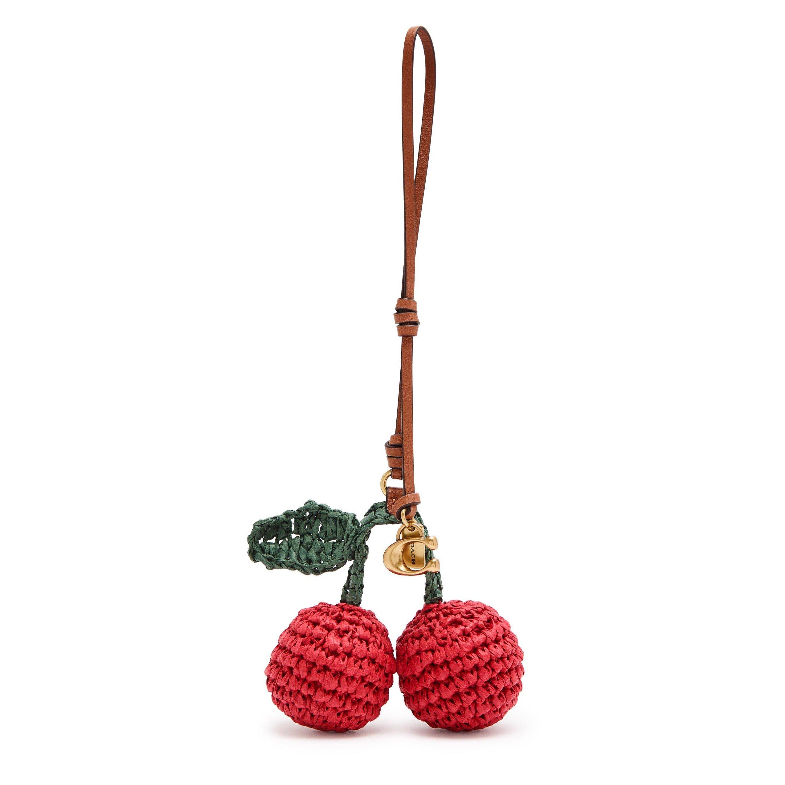 MULTICOLOURED 1 - Coach - STRAW CHERRIES BAG CHARM - 1