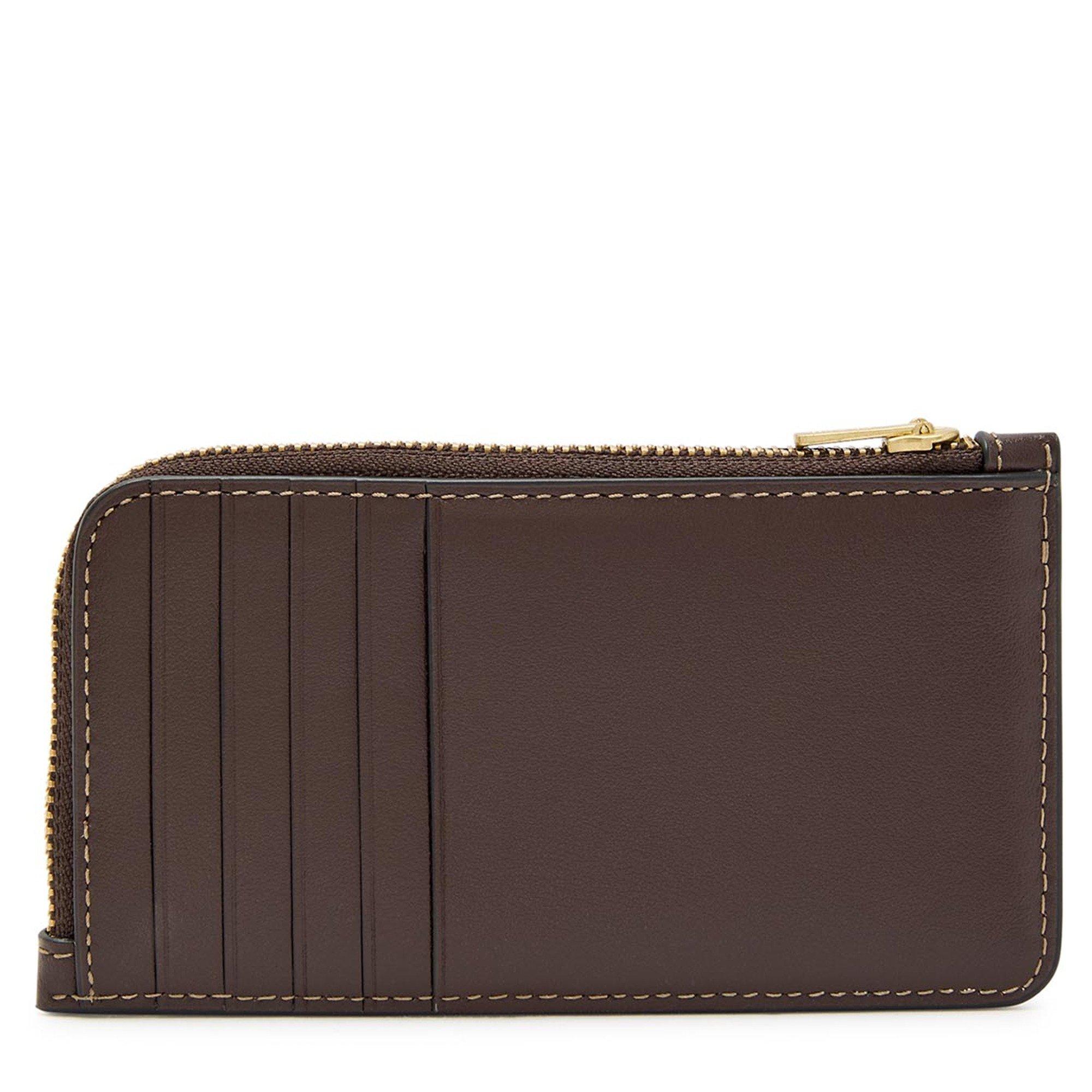 BROWN - Coach - NEW YORK CALF ZIP CARD CASE - 2