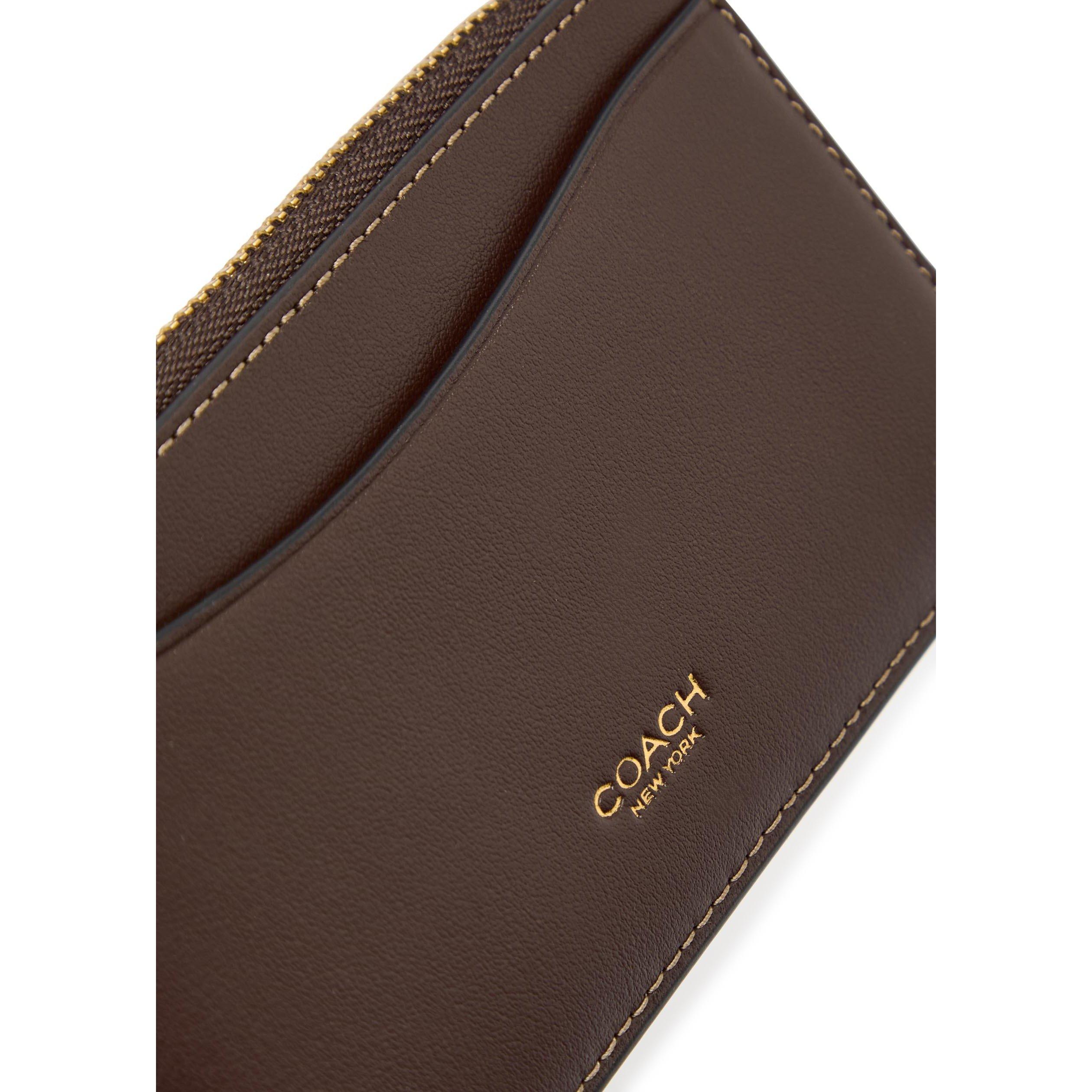 BROWN - Coach - NEW YORK CALF ZIP CARD CASE - 3
