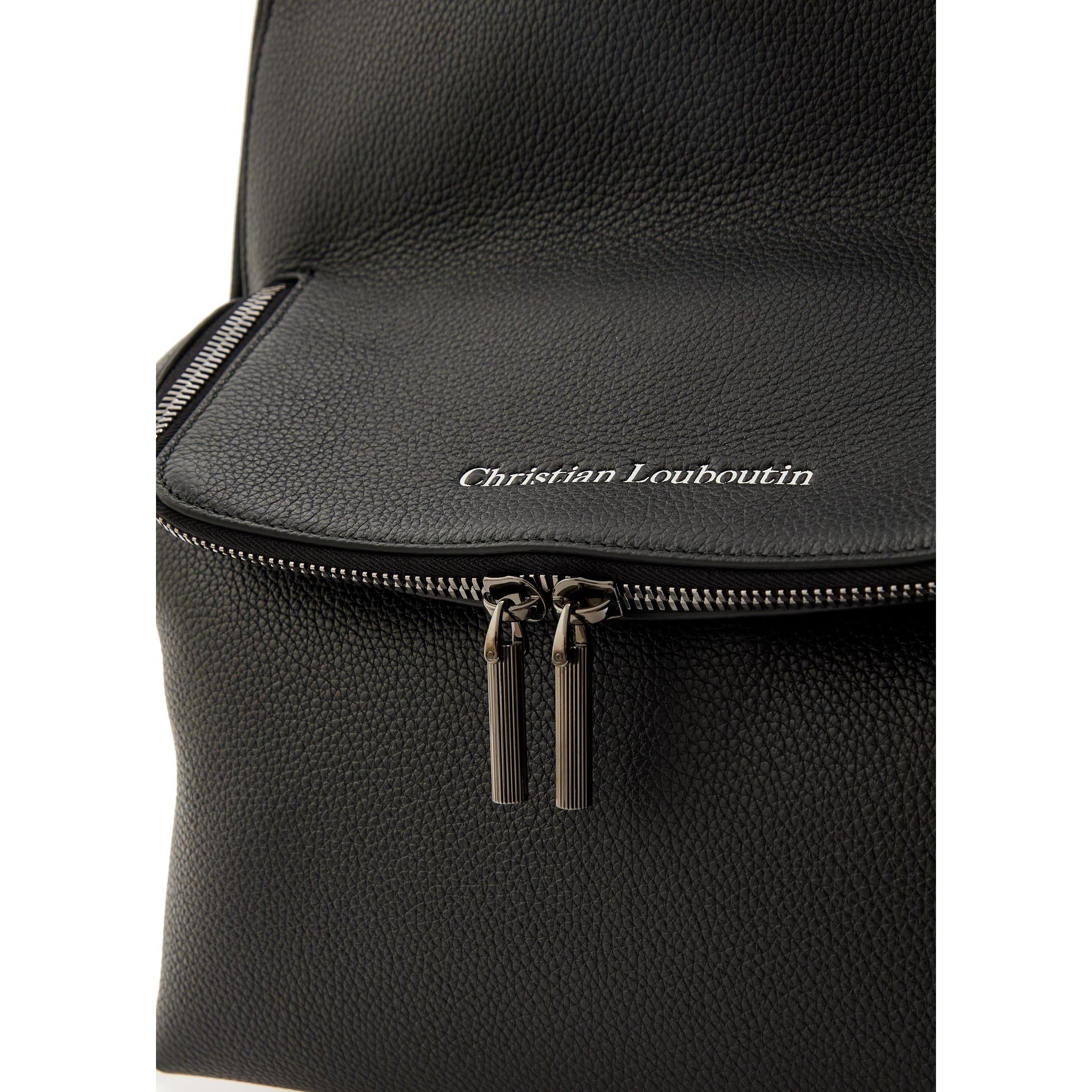 BLACK - Christian Louboutin - Men's Stoic Leather Backpack - 4