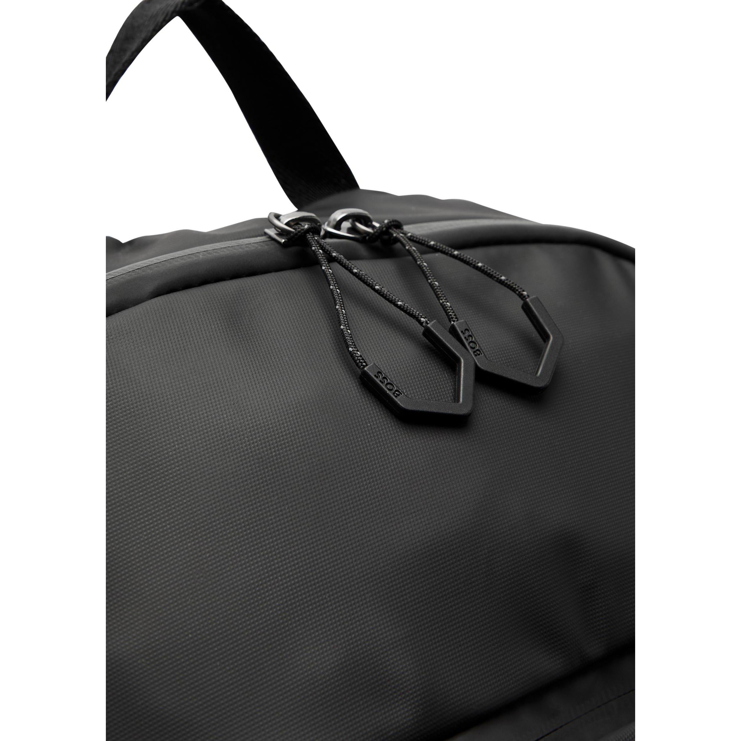 BLACK - Hugo - HUGO BOSS STENSON BACKPACK - 4