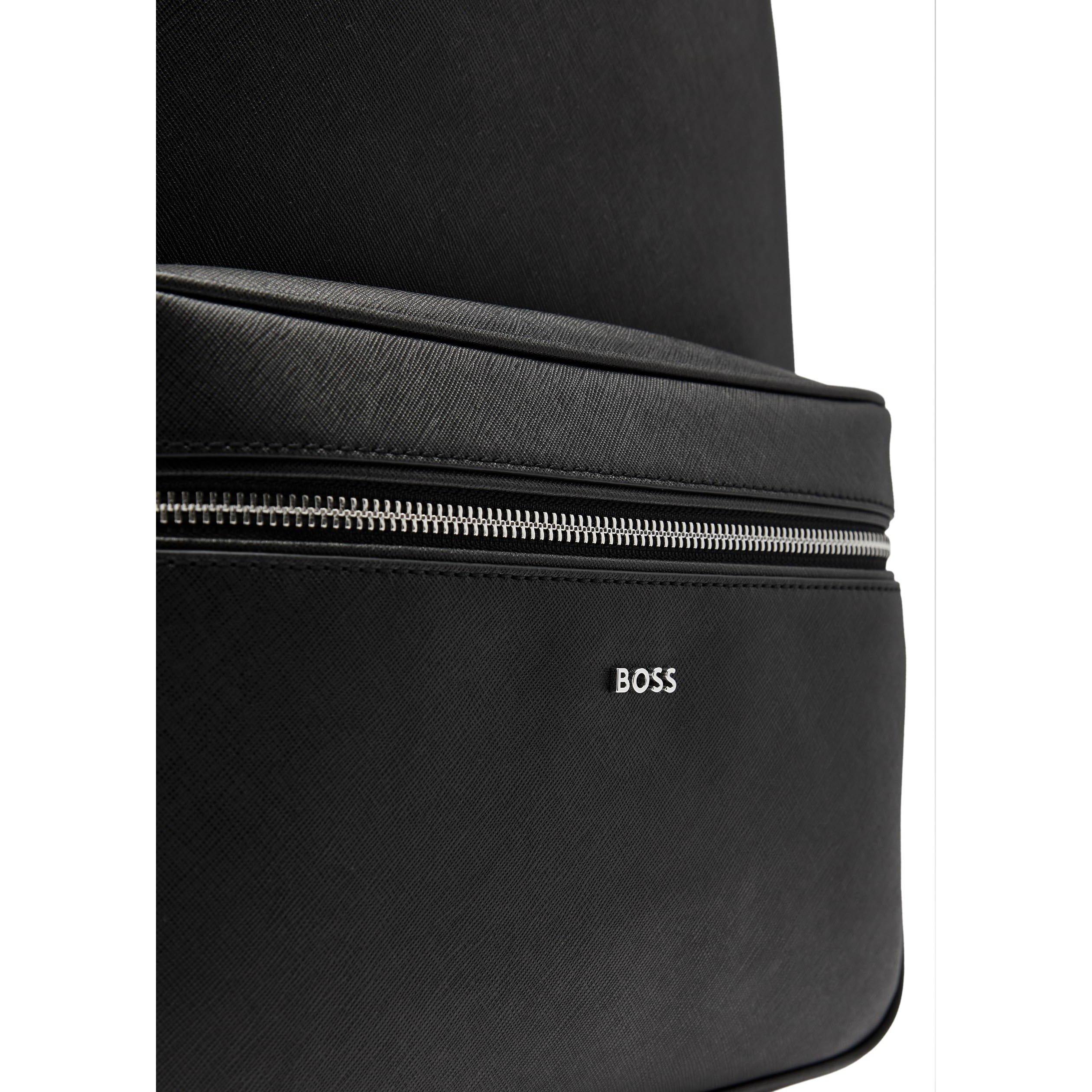 BLACK - Hugo - HUGO BOSS NORTHON BACKPACK - 4