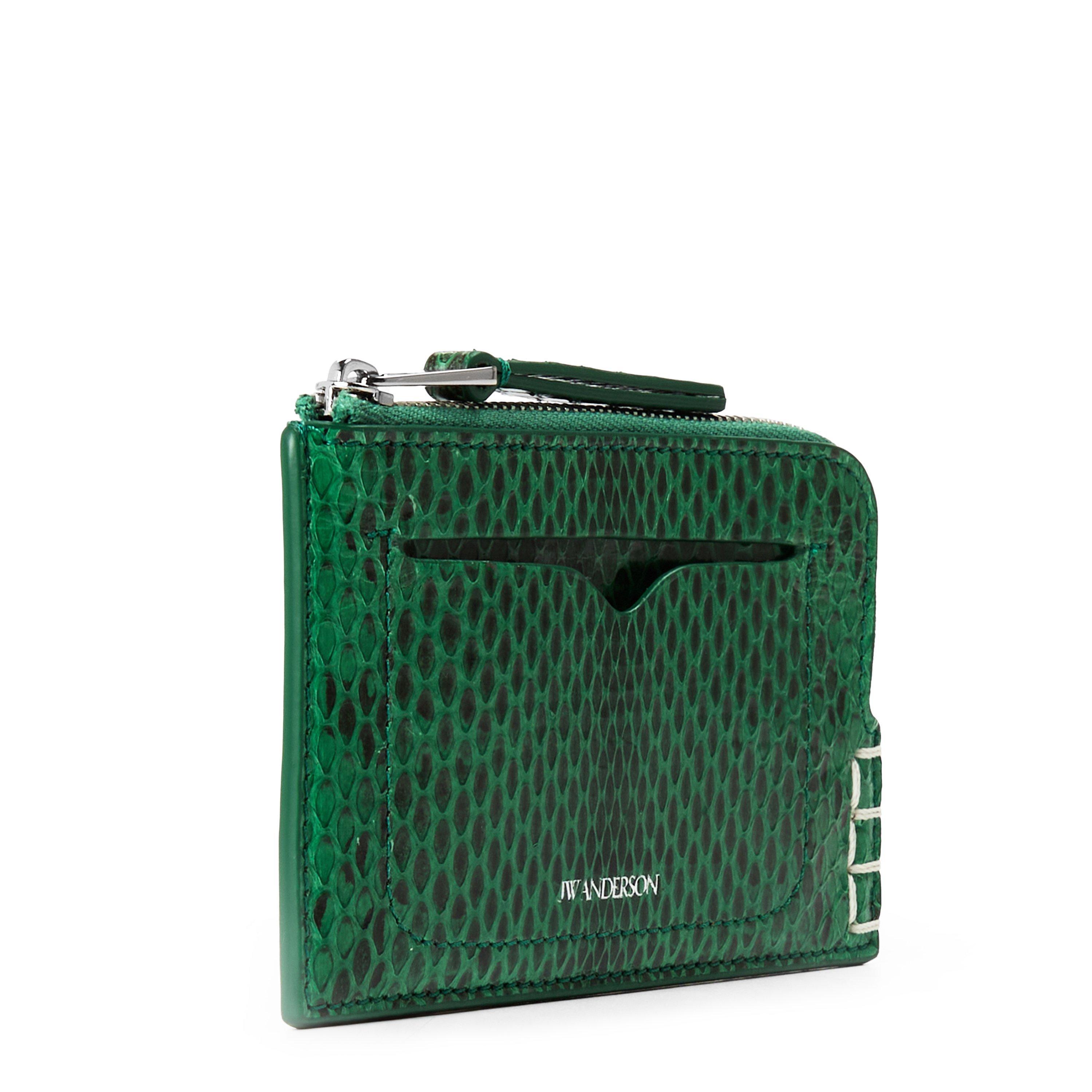 GREEN - JW Anderson - LOAFER ZIP WALLET - 4