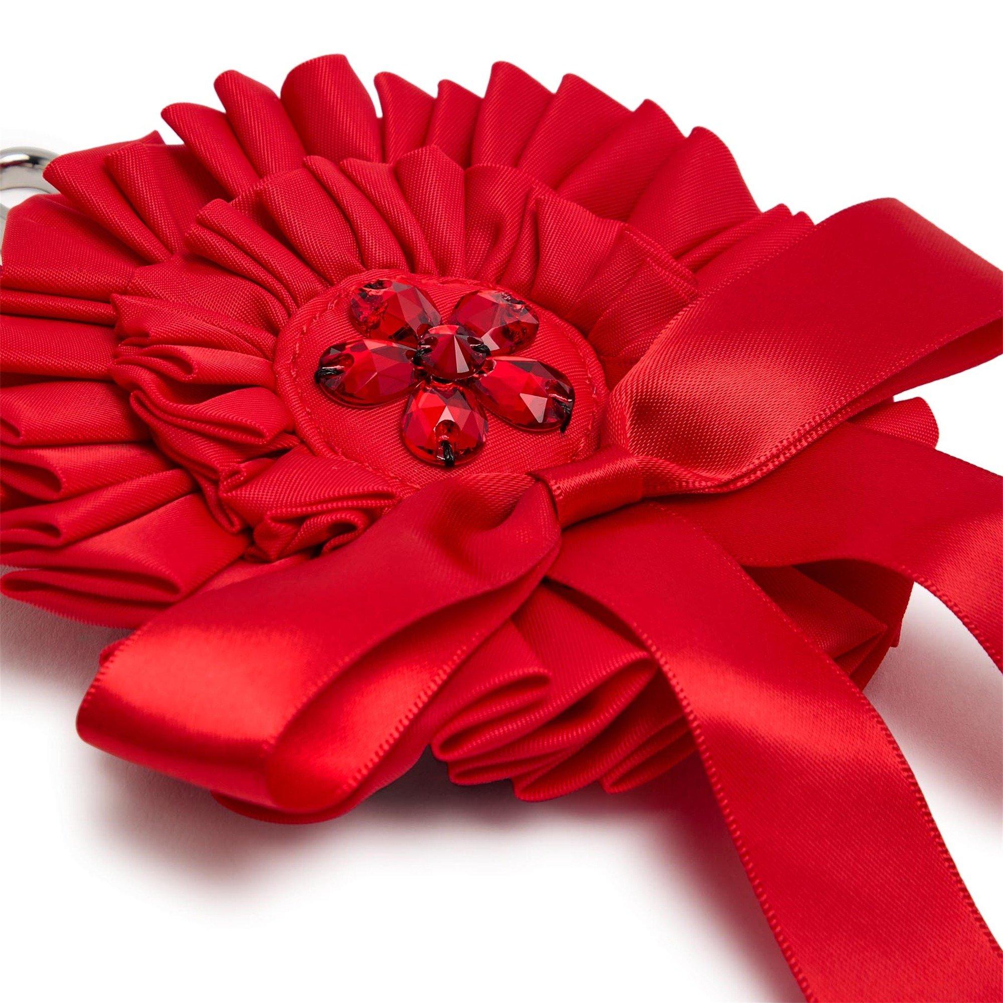 RED - Simone Rocha - RIBBON ROSETTE BAG CHARM W/ EM - 2