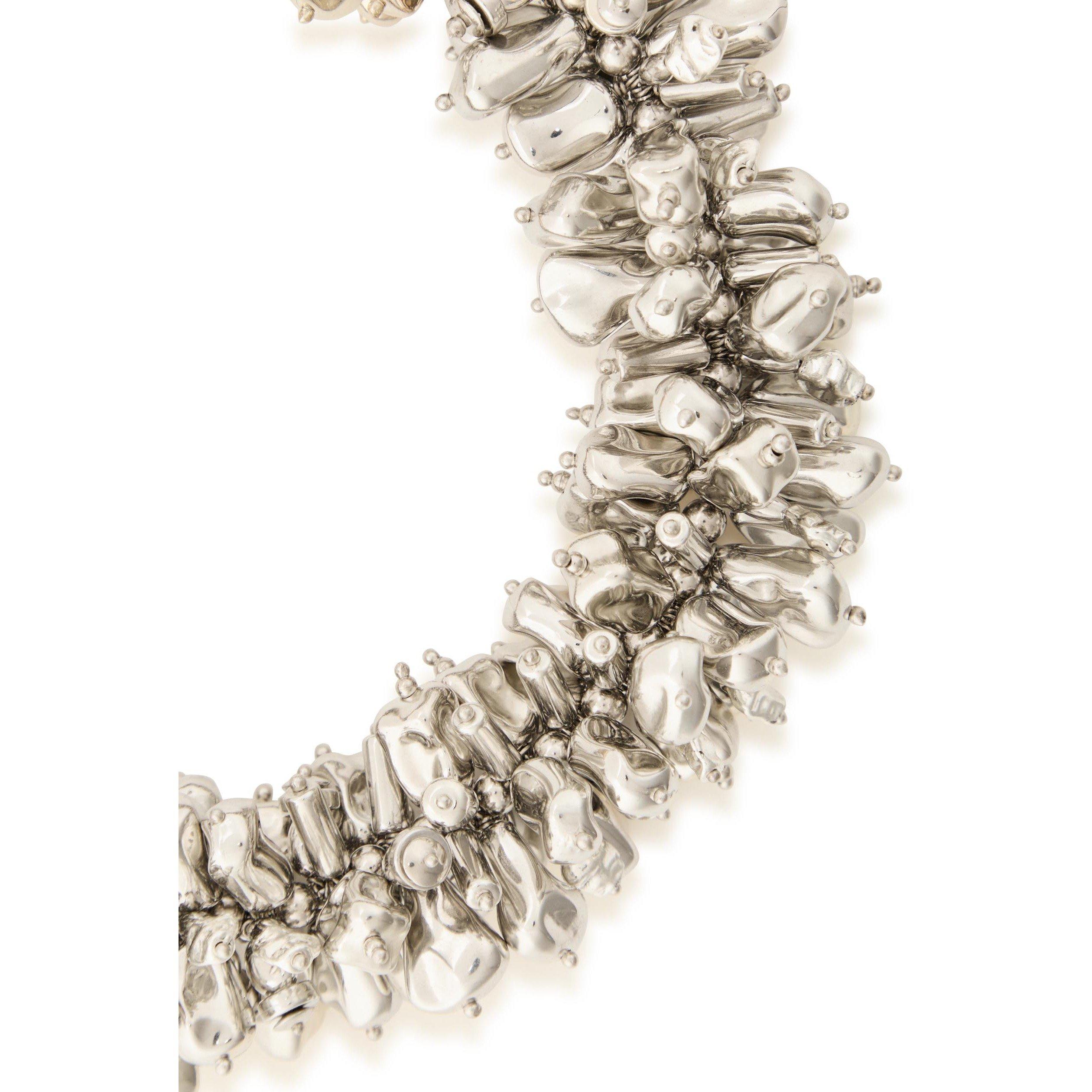 SILVER - Dries Van Noten - EMBELLISHED ONE ROW NECKLACE - 2