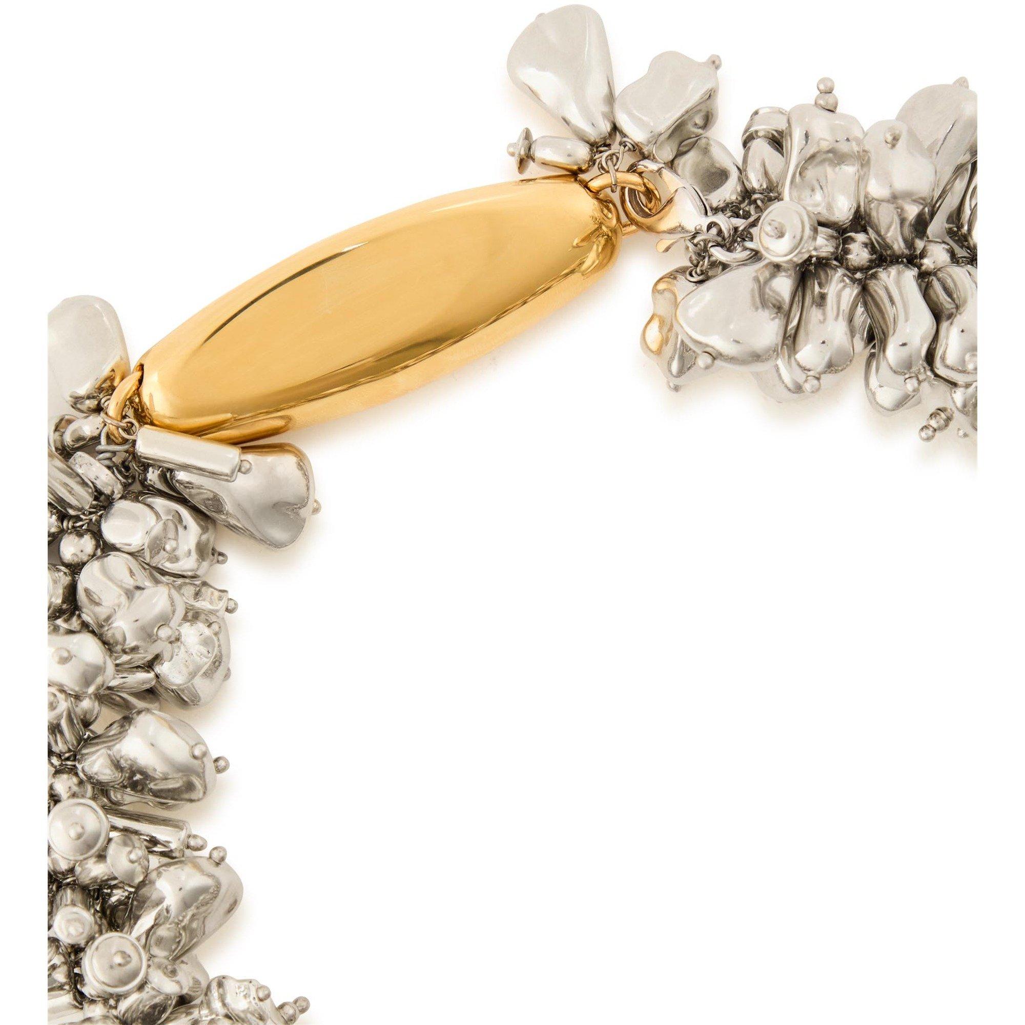 SILVER - Dries Van Noten - EMBELLISHED ONE ROW NECKLACE - 4