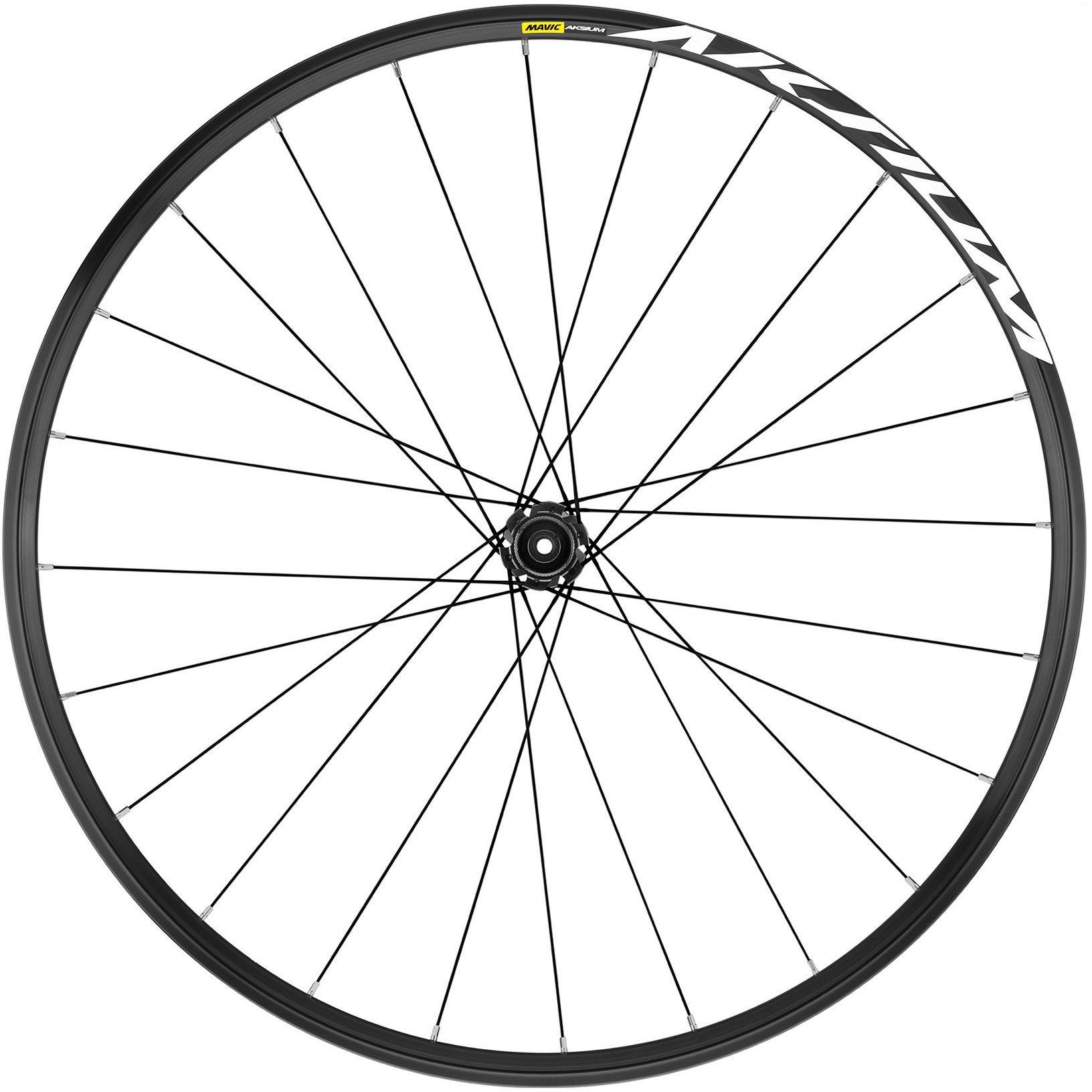 Black - Mavic - Aksium Clincher 6 Bolt Disc Brake 700c Road Wheelset - 2