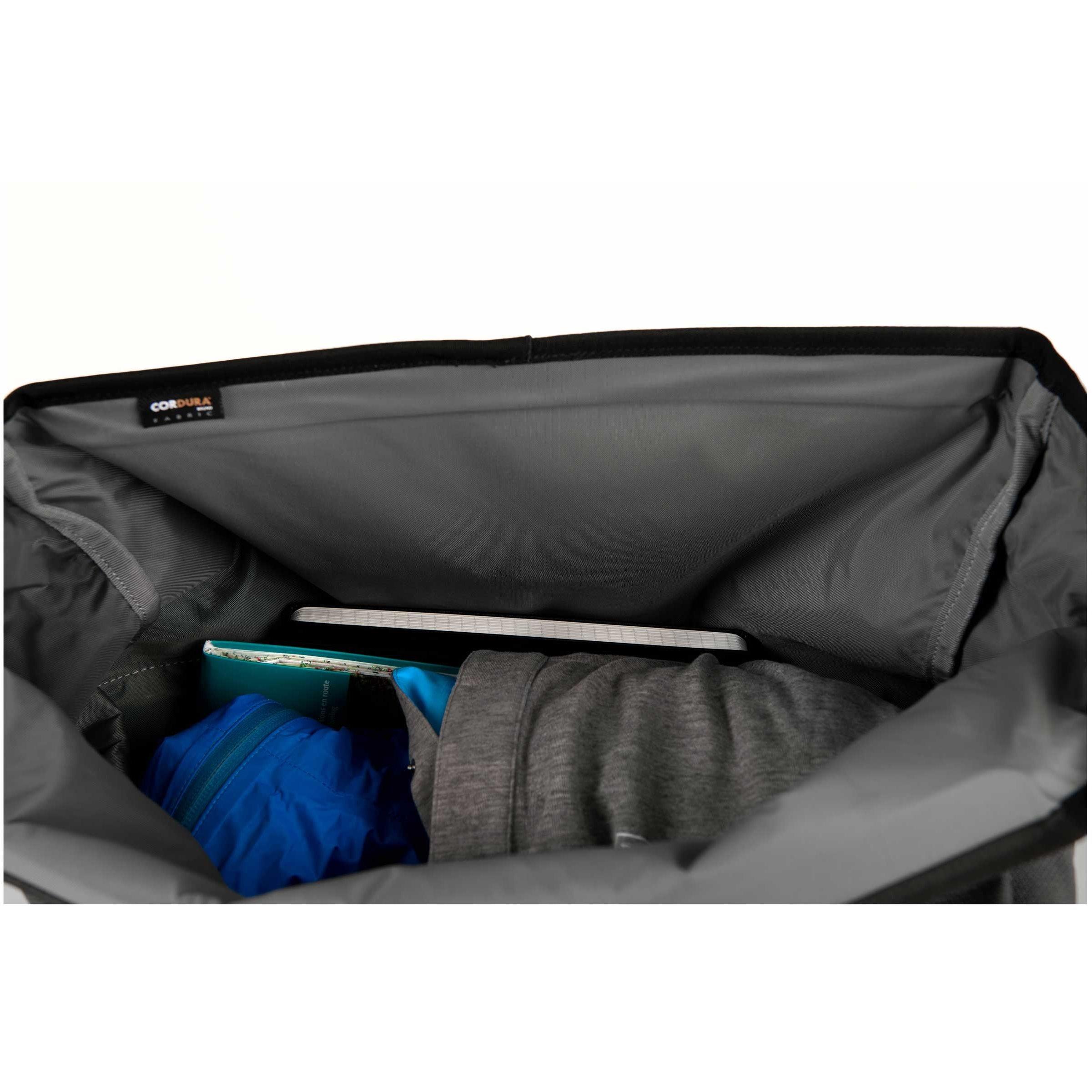 Dark Grey - Brompton - Borough Roll Top Bag with Frame - 5