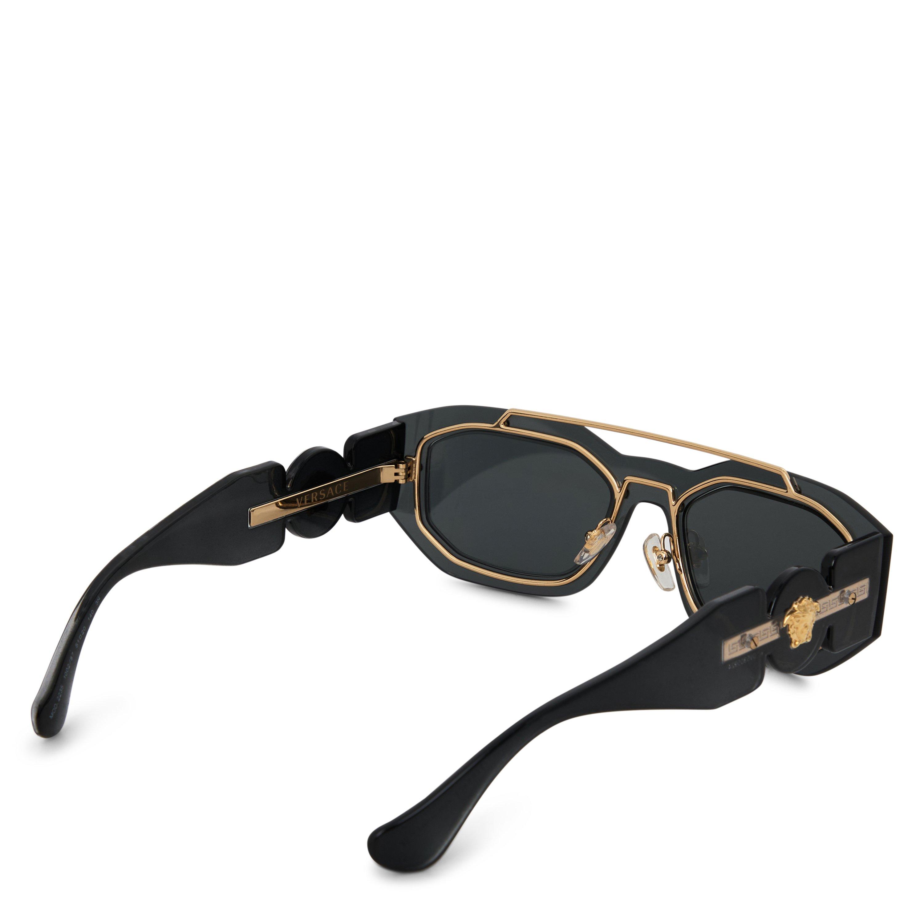 BLACK AND OTHER - Versace - V M HEXAGONAL ACETATE MIR - 2