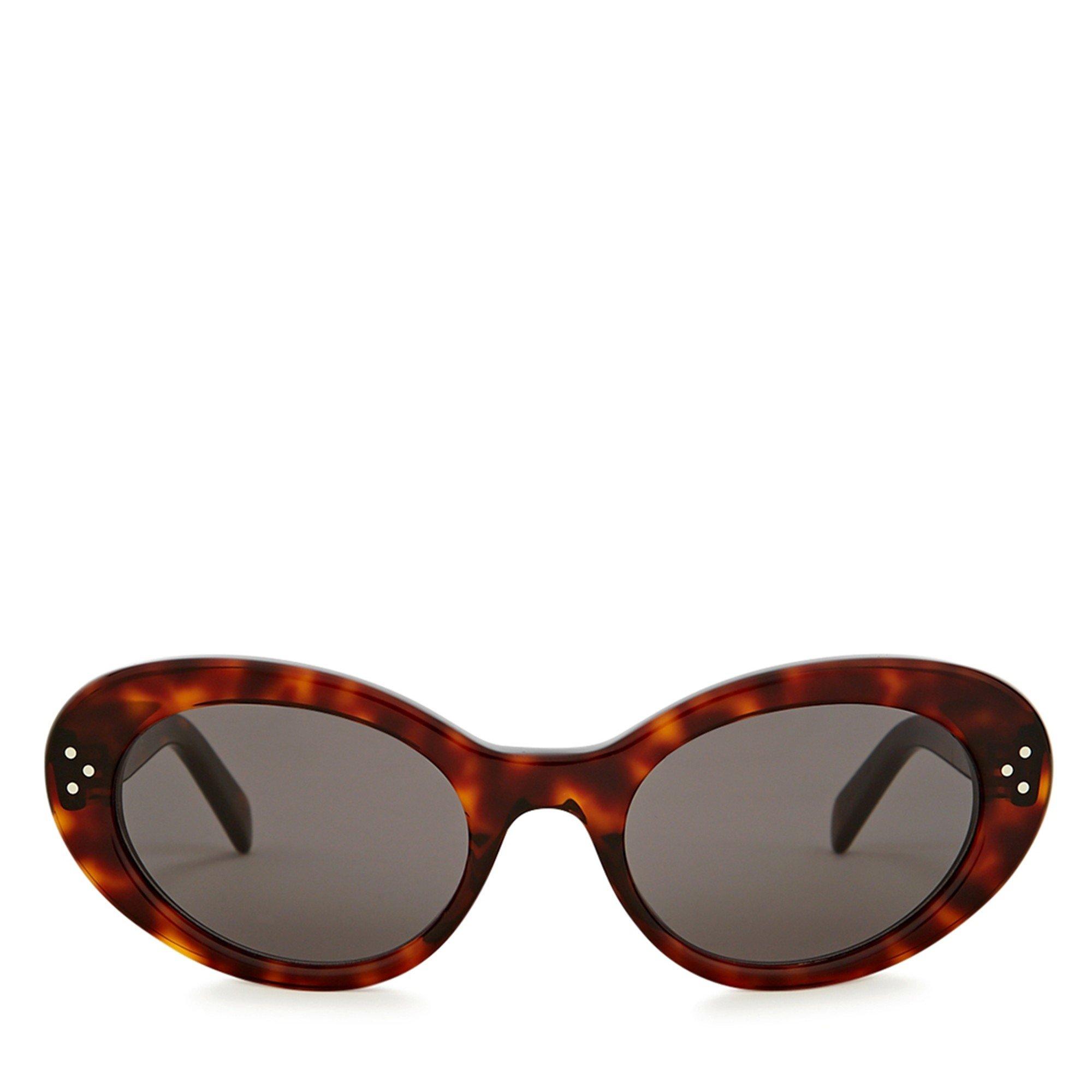 BROWN AND OTHER - Celine - C F OVAL ACETATE SG - 2