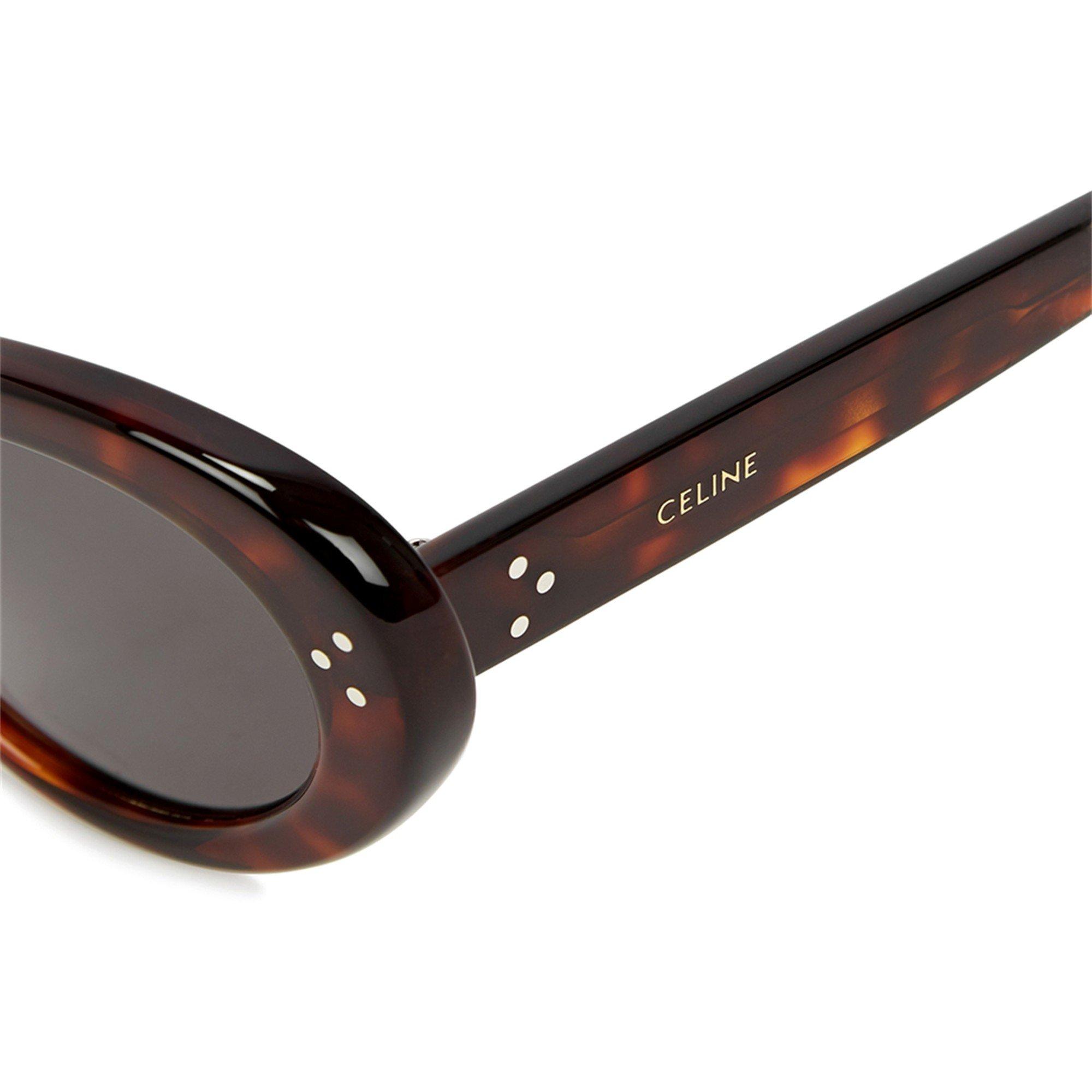 BROWN AND OTHER - Celine - C F OVAL ACETATE SG - 3