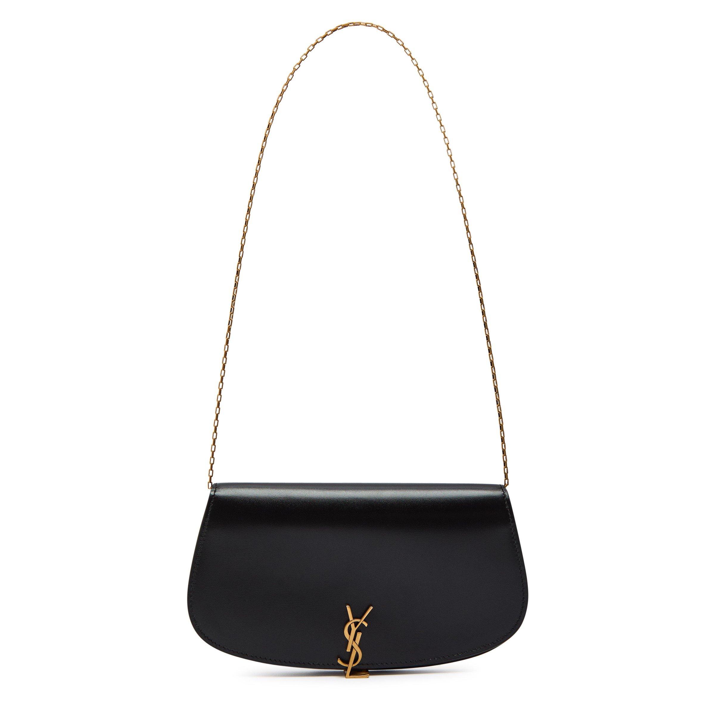 BLACK - Saint Laurent - DEMILUNE WALLET ON CHAIN - 1