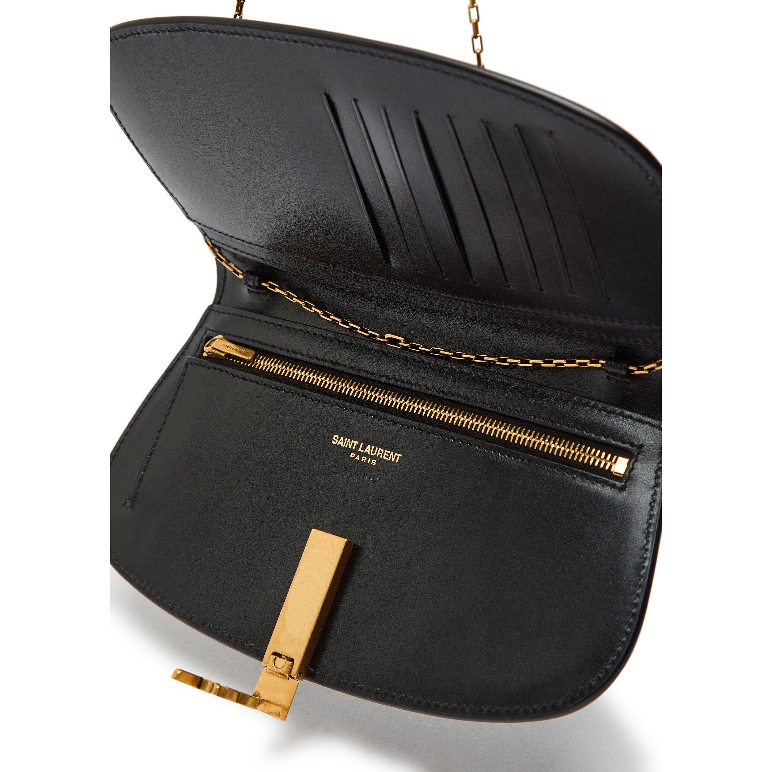 BLACK - Saint Laurent - DEMILUNE WALLET ON CHAIN - 5
