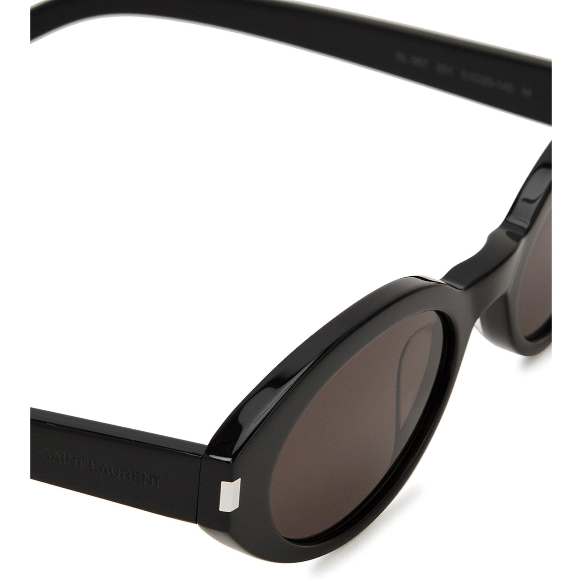 BLACK - Saint Laurent - SL F OVAL SG - 3