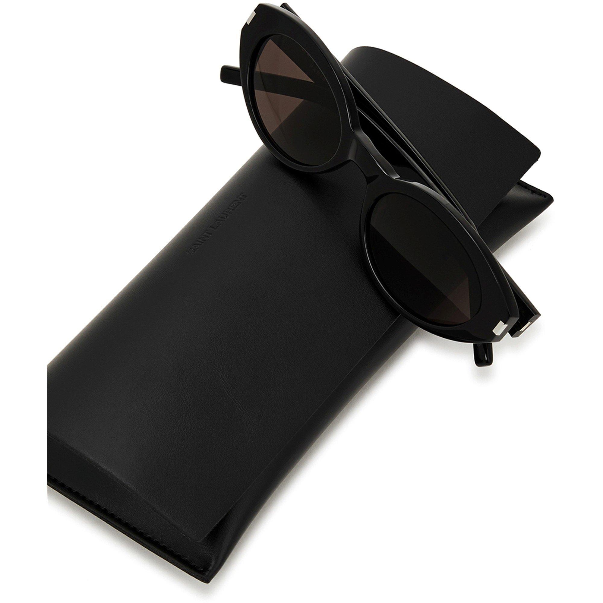 BLACK - Saint Laurent - SL F OVAL SG - 4