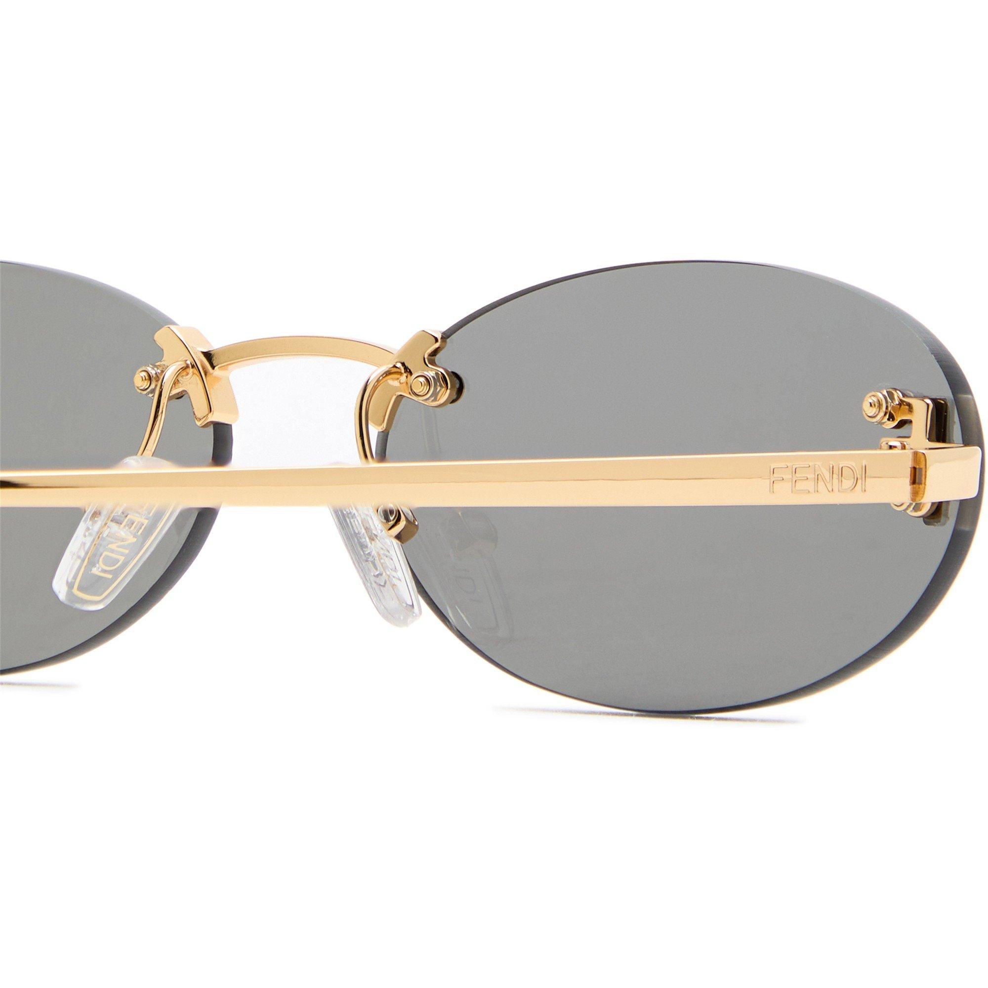 GOLD AND OTHER - Fendi - Women's Rimless Oval Sunglasses - 3