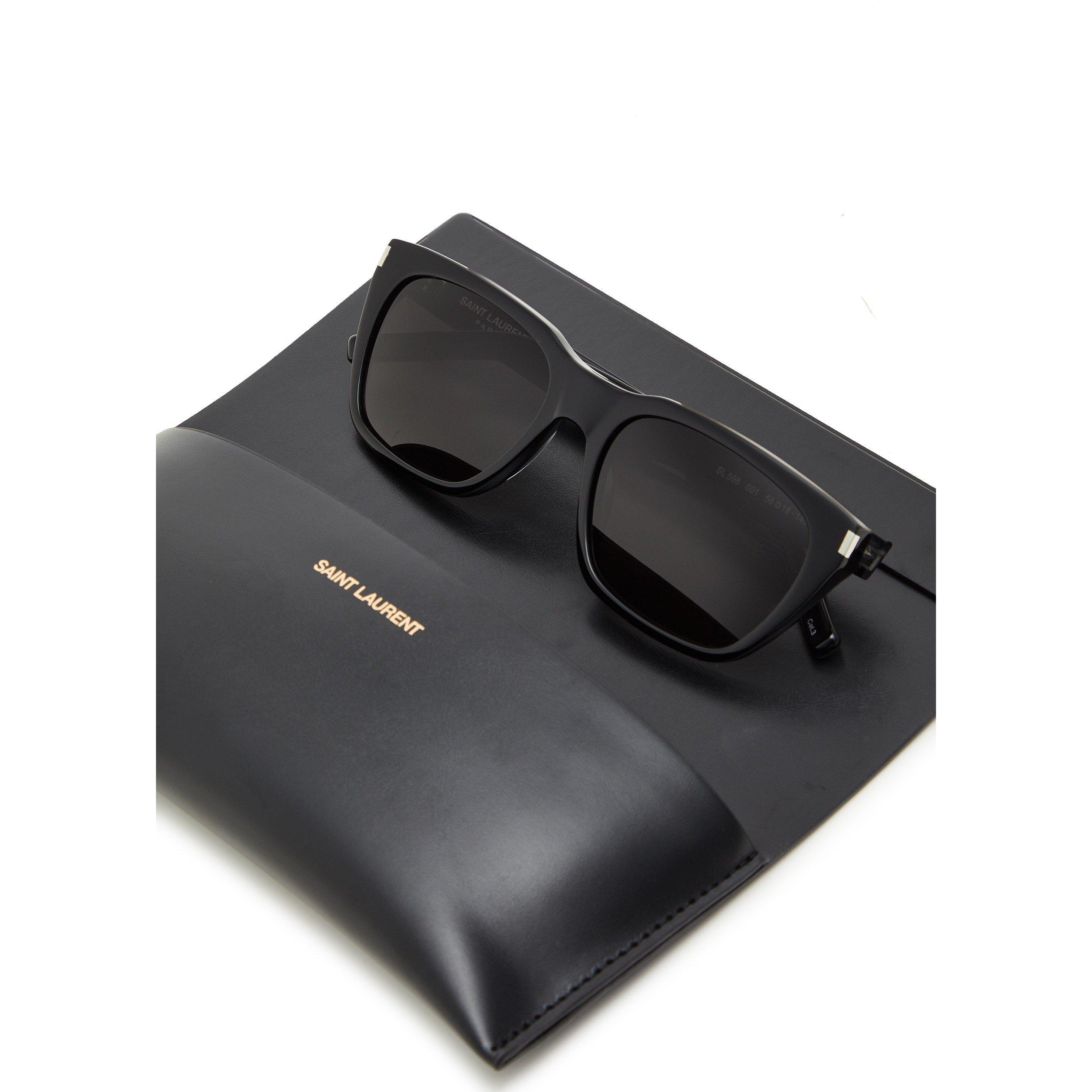 BLACK - Saint Laurent - SL M CAT EYE ACETATE SG - 4