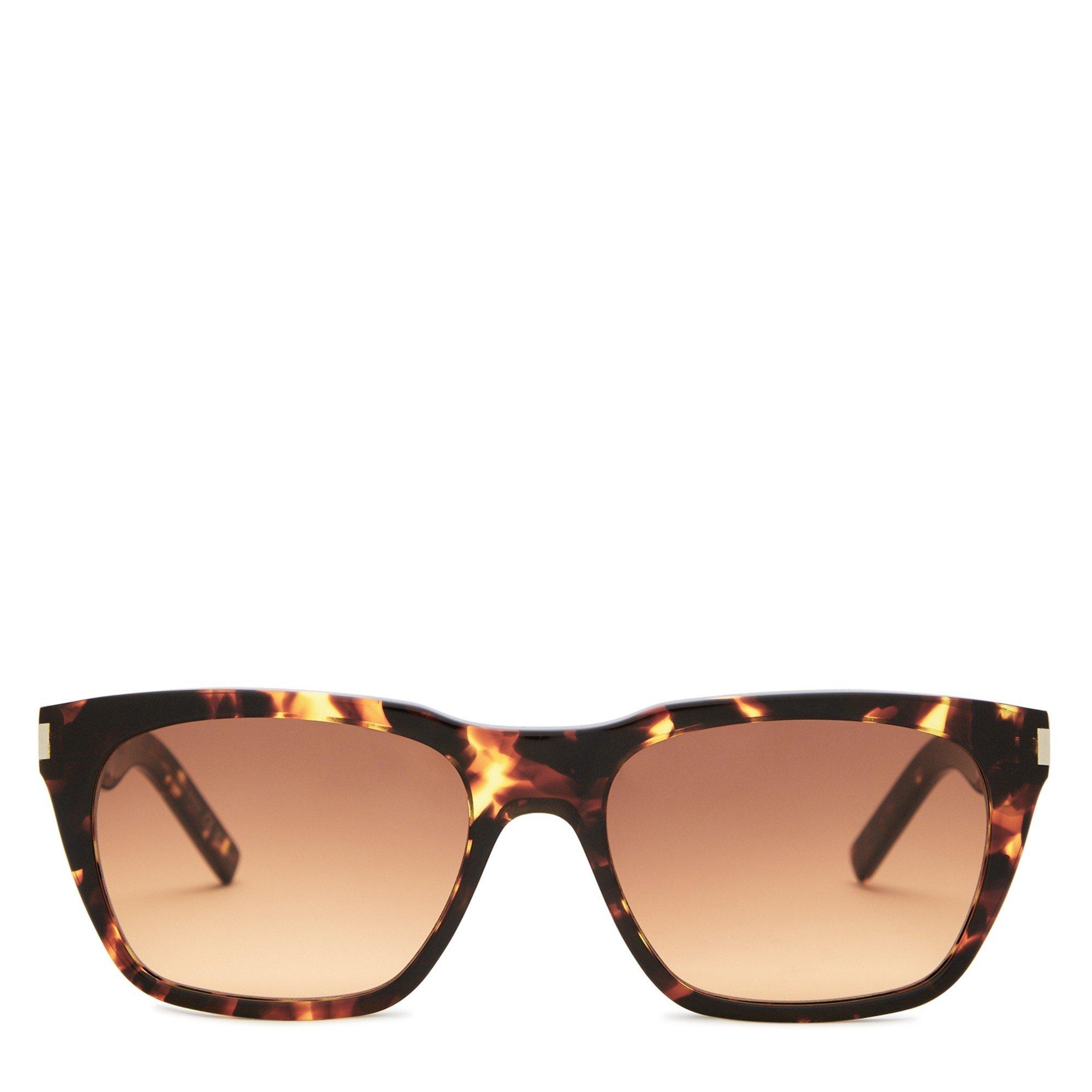 BROWN AND OTHER - Saint Laurent - Men's Cat Eye Acetate Sunglasses - 2