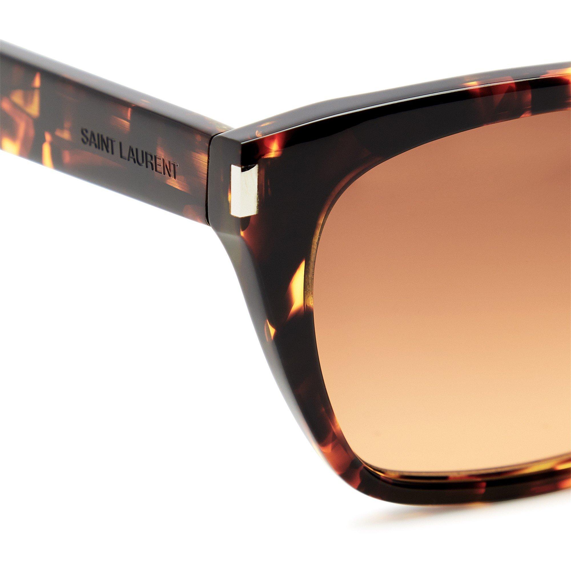 BROWN AND OTHER - Saint Laurent - Men's Cat Eye Acetate Sunglasses - 3