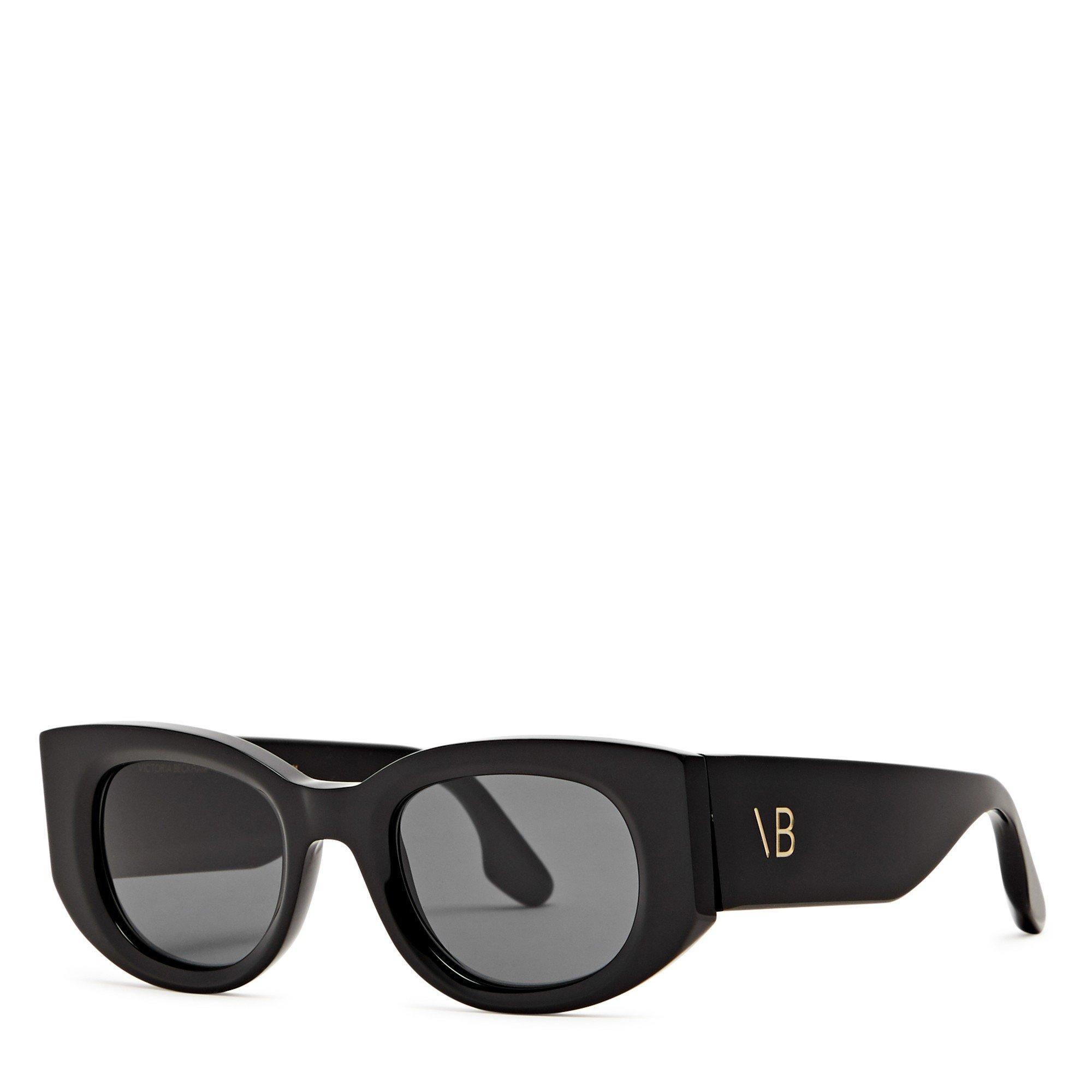 BLACK - Victoria Beckham - VB OVAL ACETATE SG
