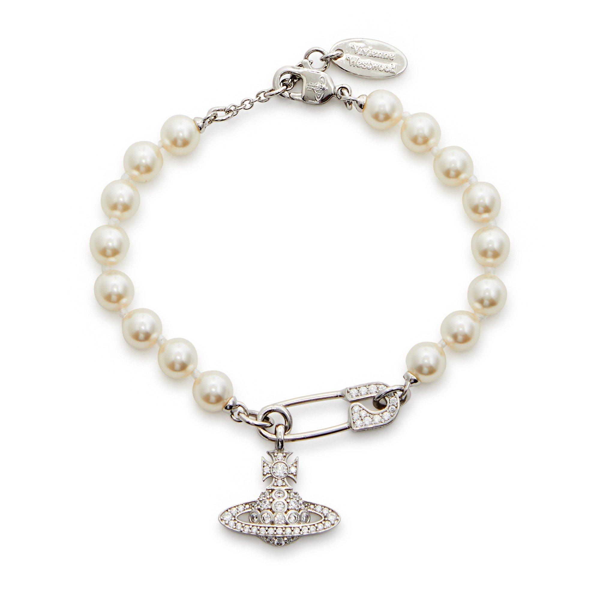 PEARL AND OTHER - Vivienne Westwood - LUCRECE PEARL SAFETY PIN