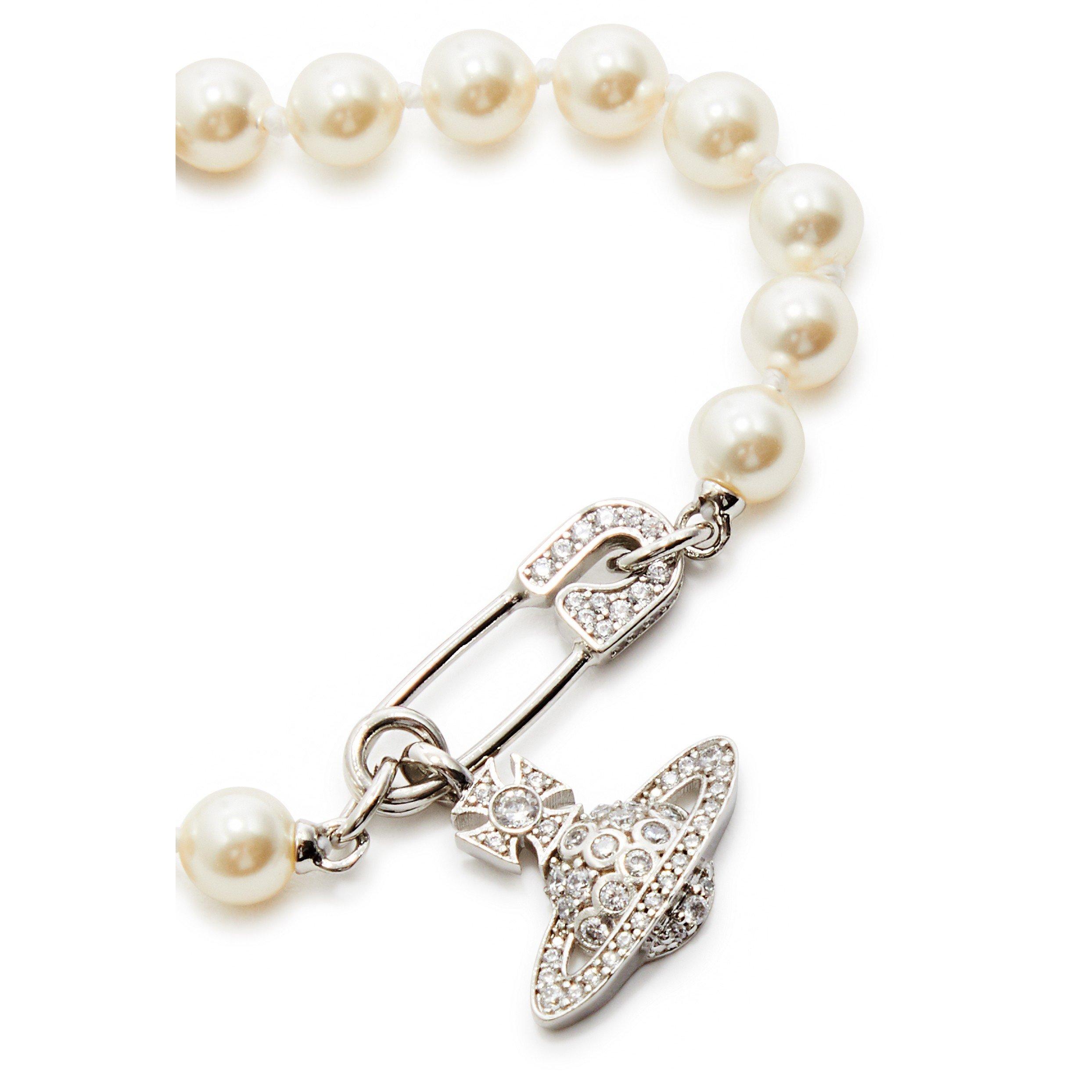 PEARL AND OTHER - Vivienne Westwood - LUCRECE PEARL SAFETY PIN BRCLT - 2