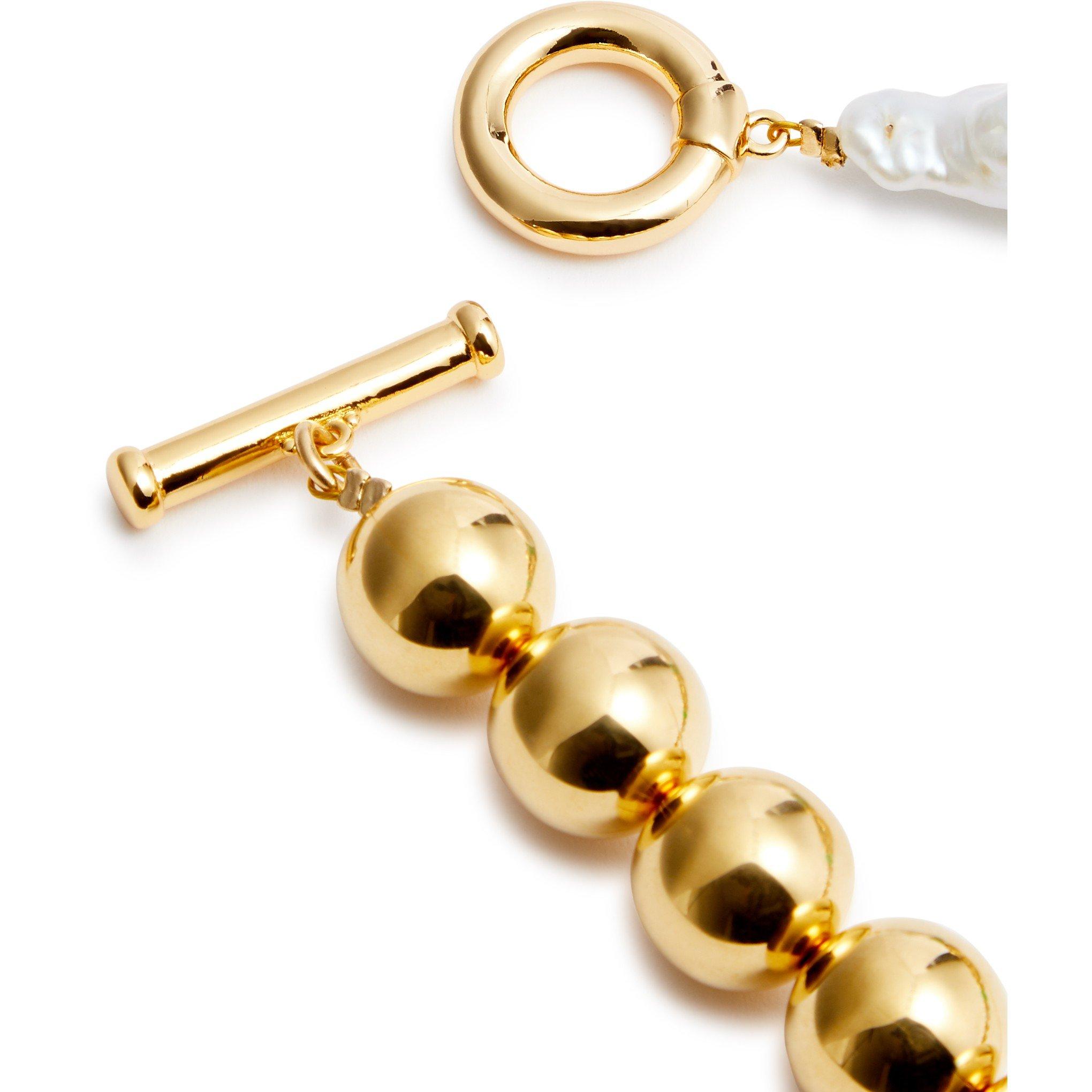 GOLD AND OTHER - Timeless Pearly - BEAD PEARL TOADSTOOL NECKLACE - 4