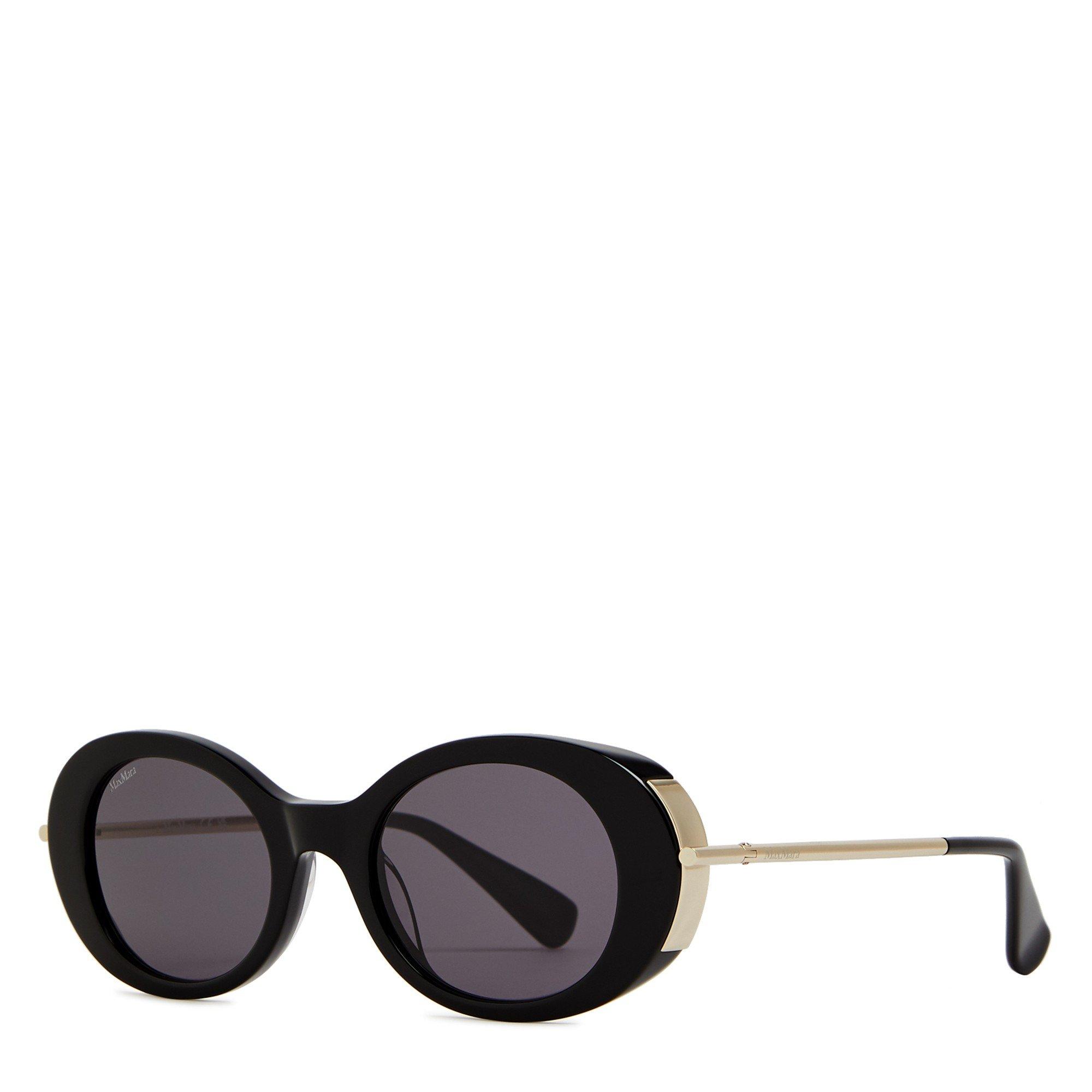BLACK - Max Mara - MM MALIBU10 OVAL ACETATE SG - 1
