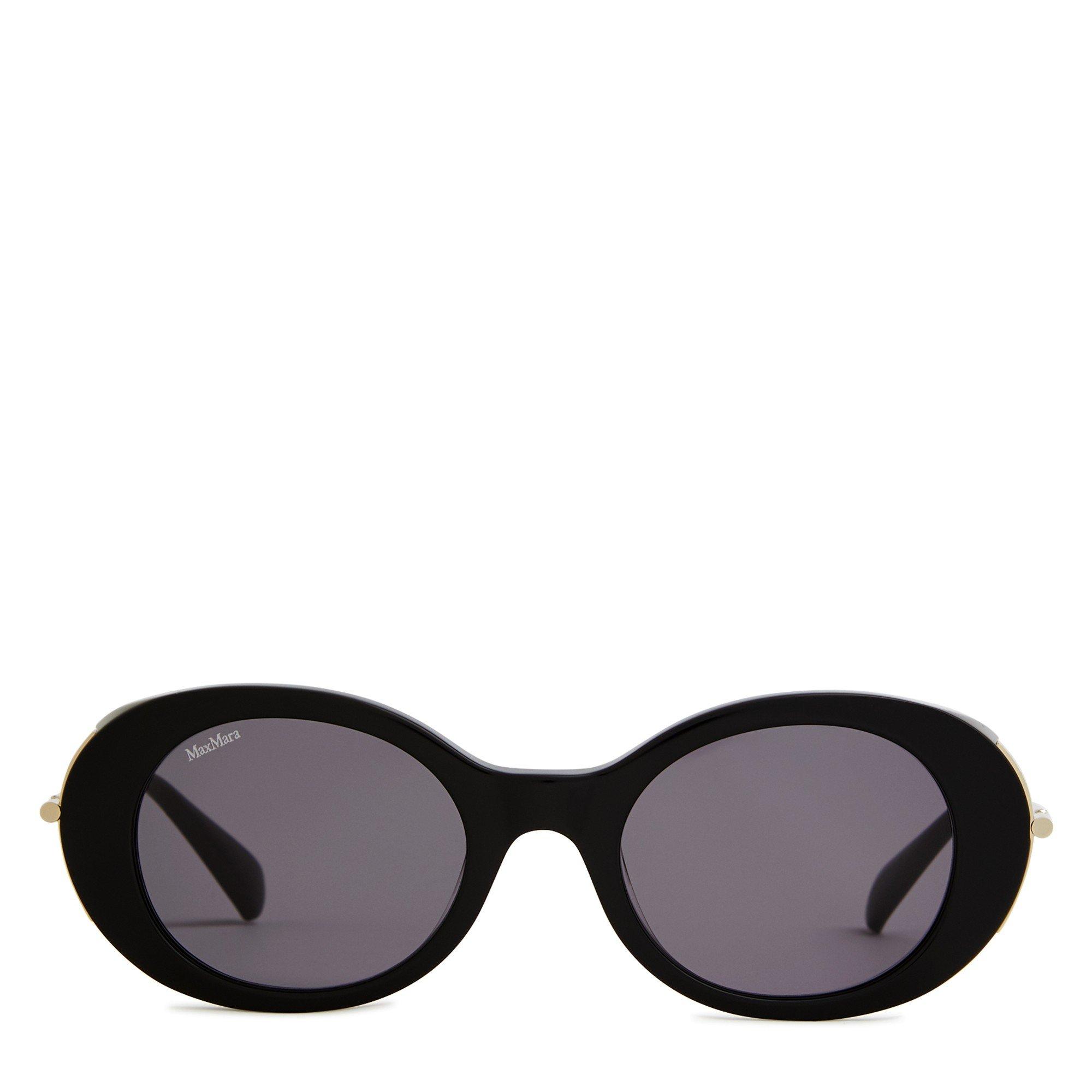 BLACK - Max Mara - MM MALIBU10 OVAL ACETATE SG - 2