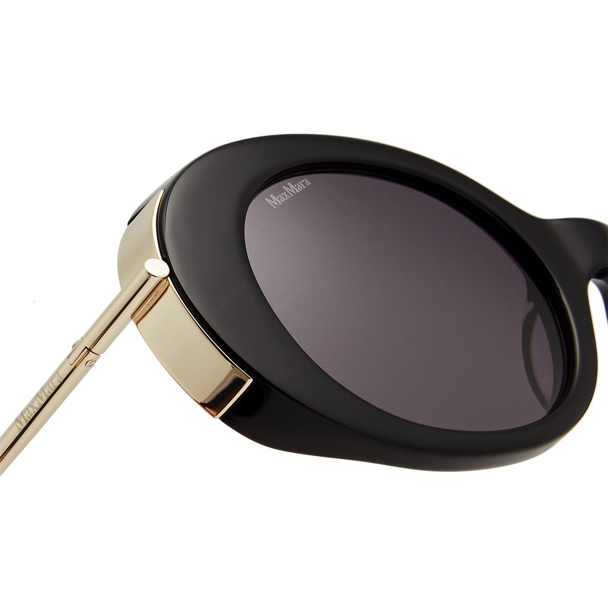 BLACK - Max Mara - MM MALIBU10 OVAL ACETATE SG - 3