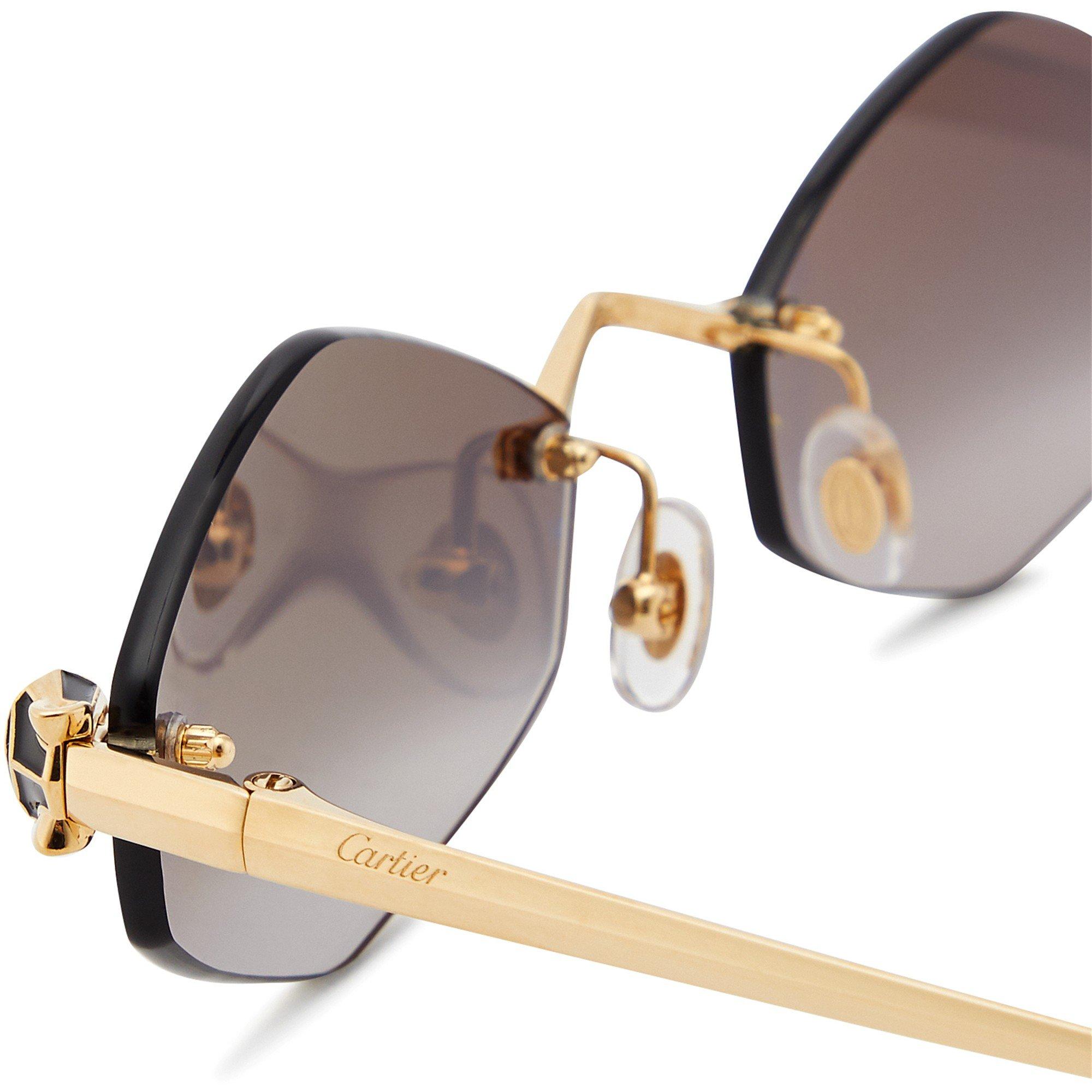 GOLD AND OTHER - Cartier - CTR W RIMLESS OVAL SG - 3