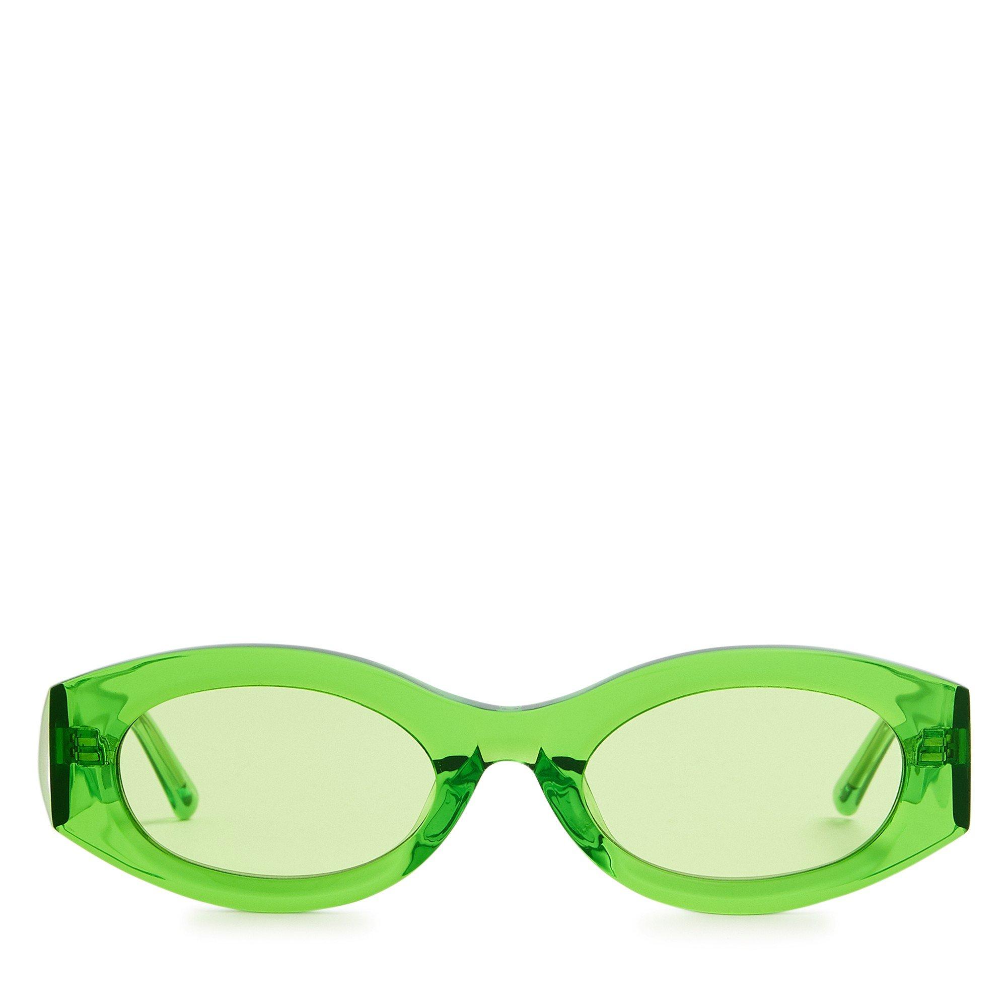 GREEN - Linda Farrow - Women's Berta Oval Sunglasses - 2