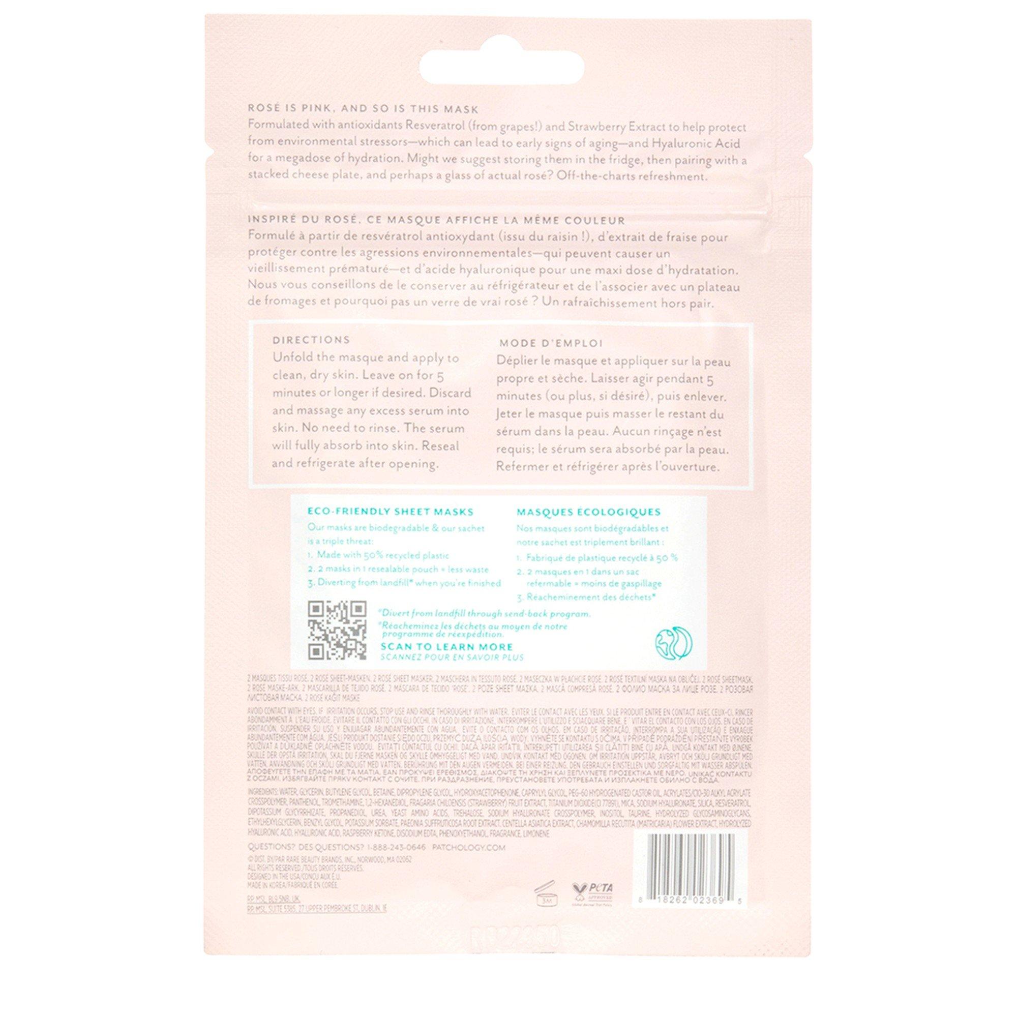 Not Applicable - Patchology - ROS? SHEET MASQUE 2 PACK - 1