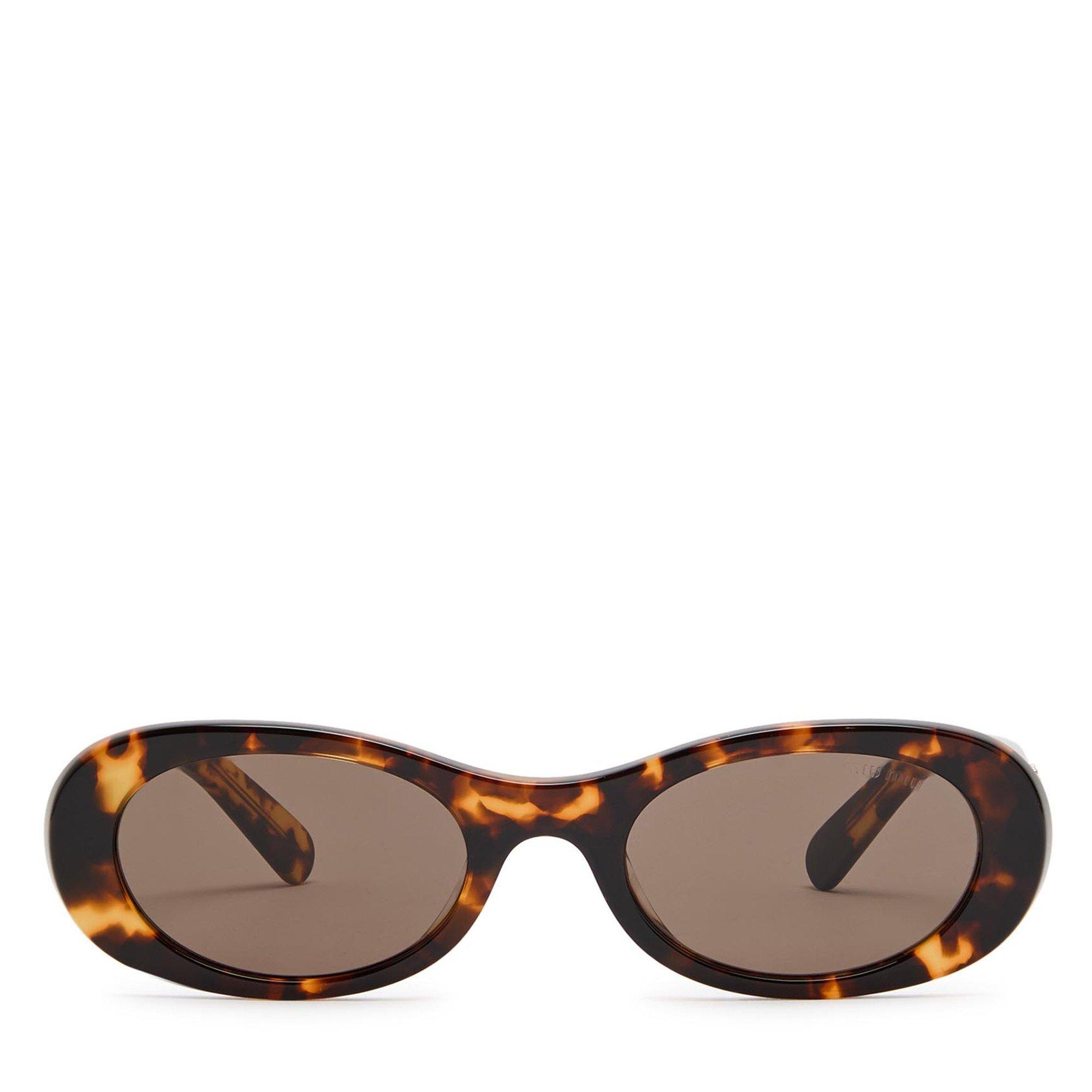 BROWN HAVANA - Miu Miu - MIU MIU F OVAL SG - 2