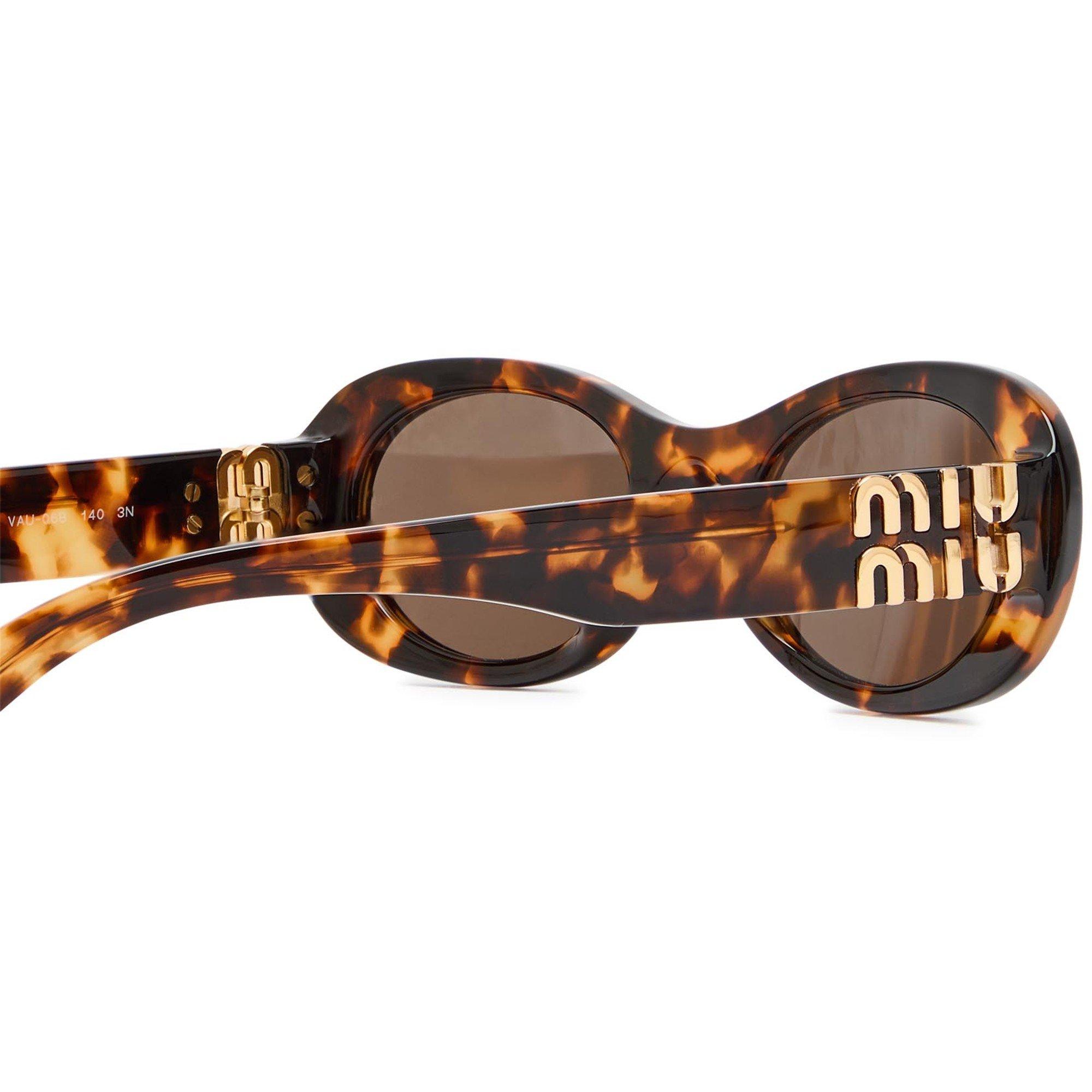 BROWN HAVANA - Miu Miu - MIU MIU F OVAL SG - 3