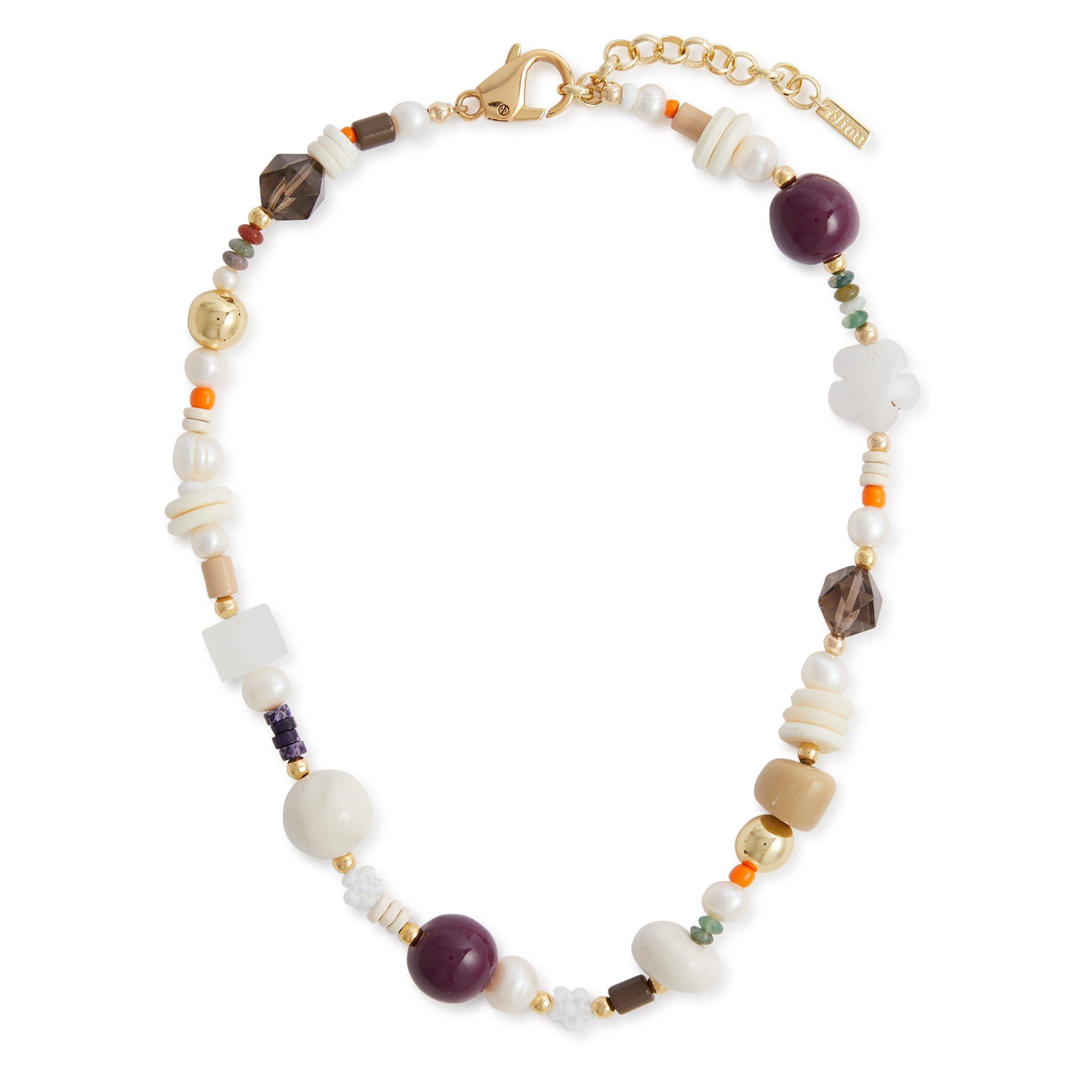 PURPLE AND OTHE - eliou - KRUZE MULTI BEAD NECKLACE - 1