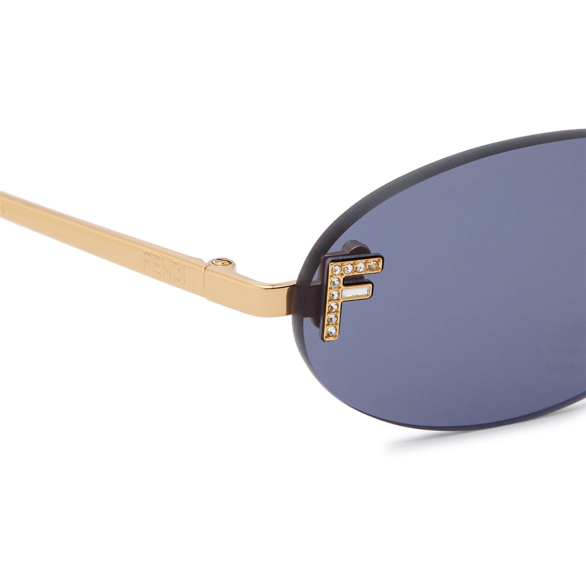 GOLD - Fendi - FENDI F OVAL METAL SG - 3