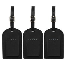 Linea PU Travel Tags  3pk