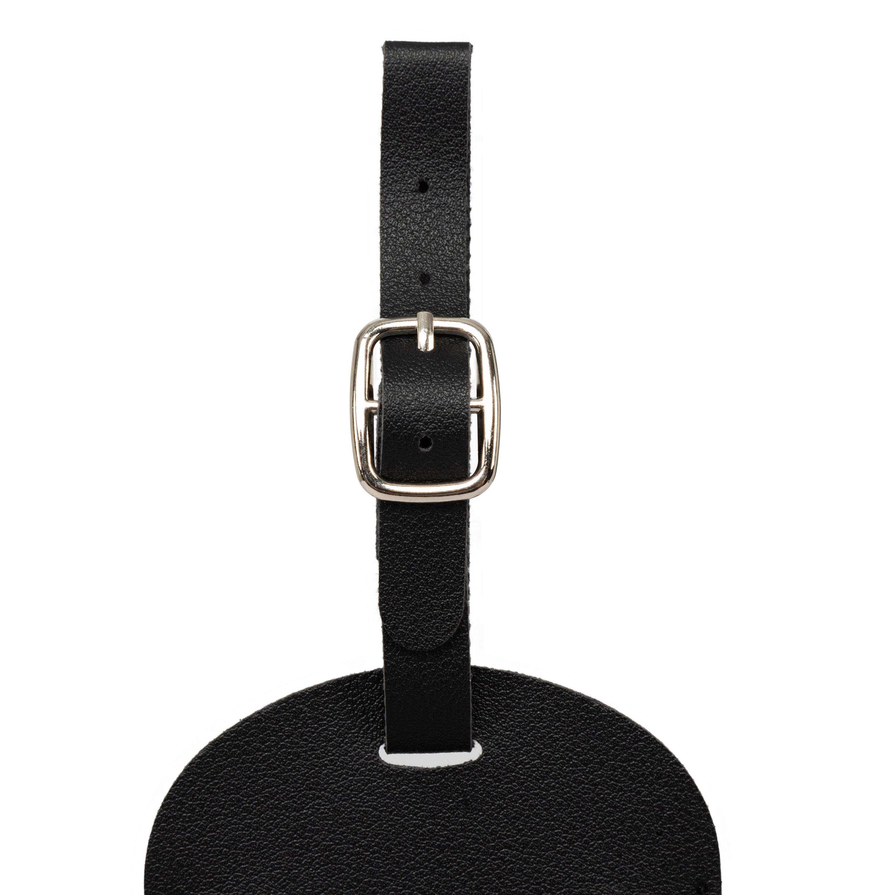 Zwart - Linea - PU Travel Tags  3pk - 3