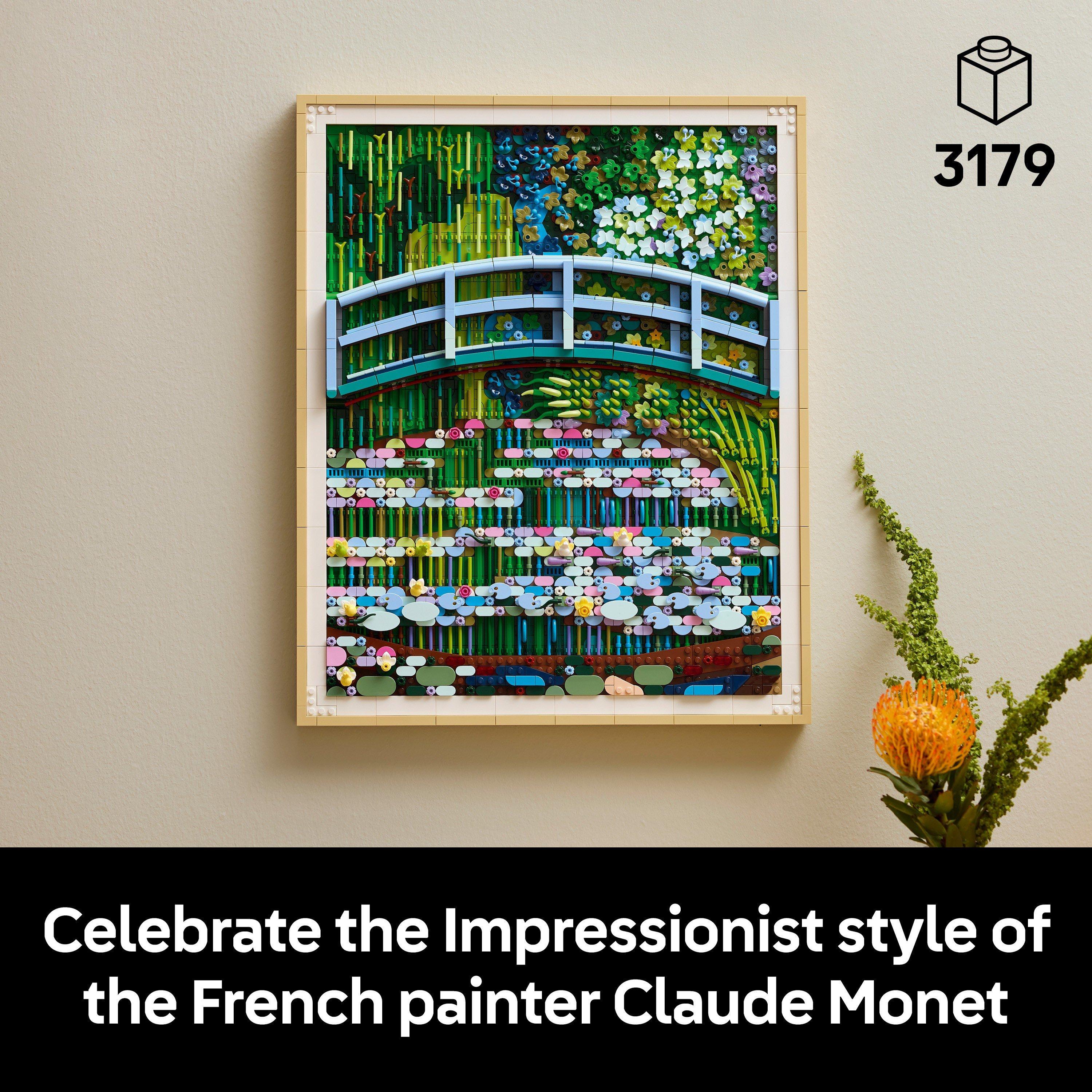 Claude Monet - LEGO - Art 31220 Claude Monet – Bridge over a Pond of Water Lilies - 3