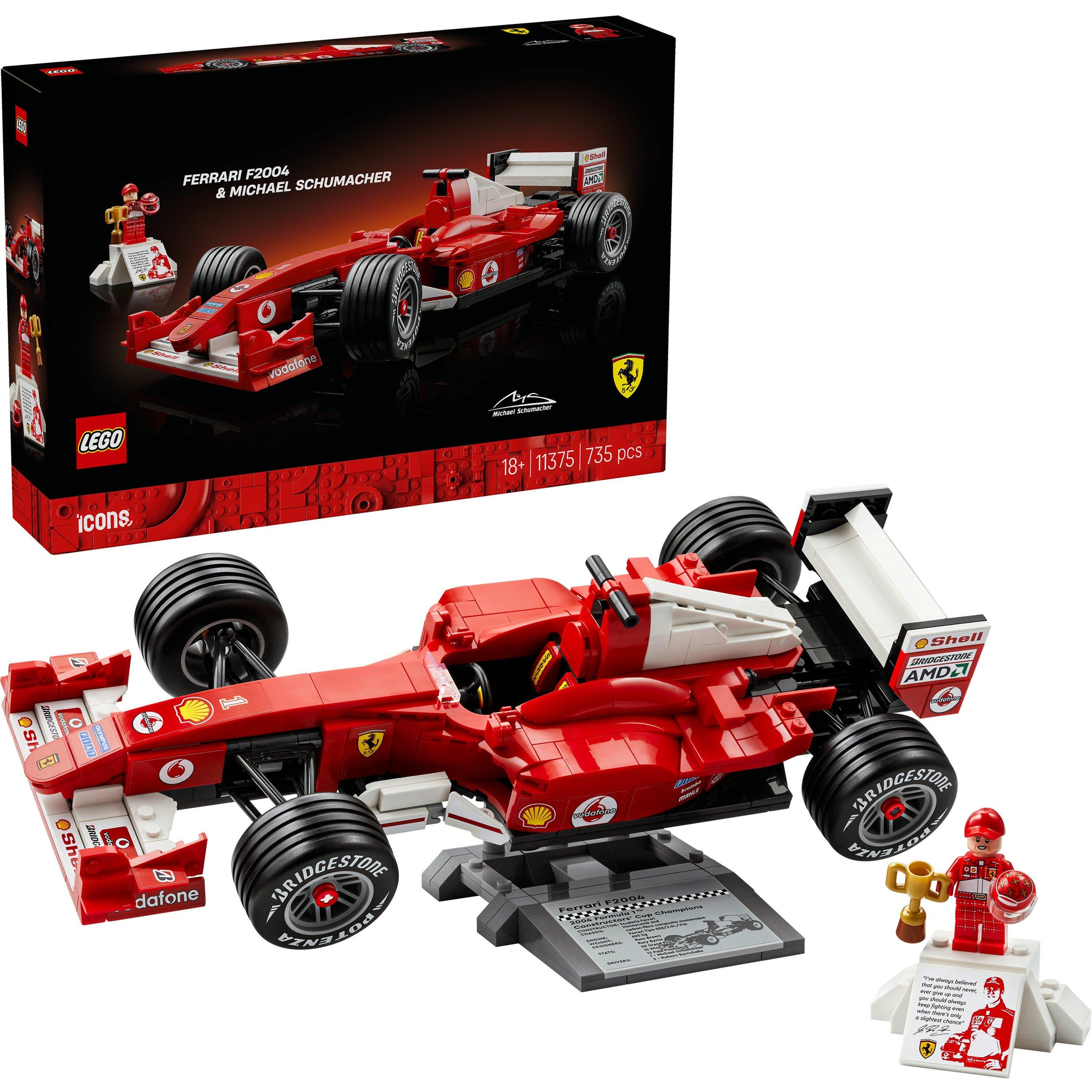 Lego  Icons Ferrari F2004 & Michael Schumacher Model Car 11375 - Formula 1