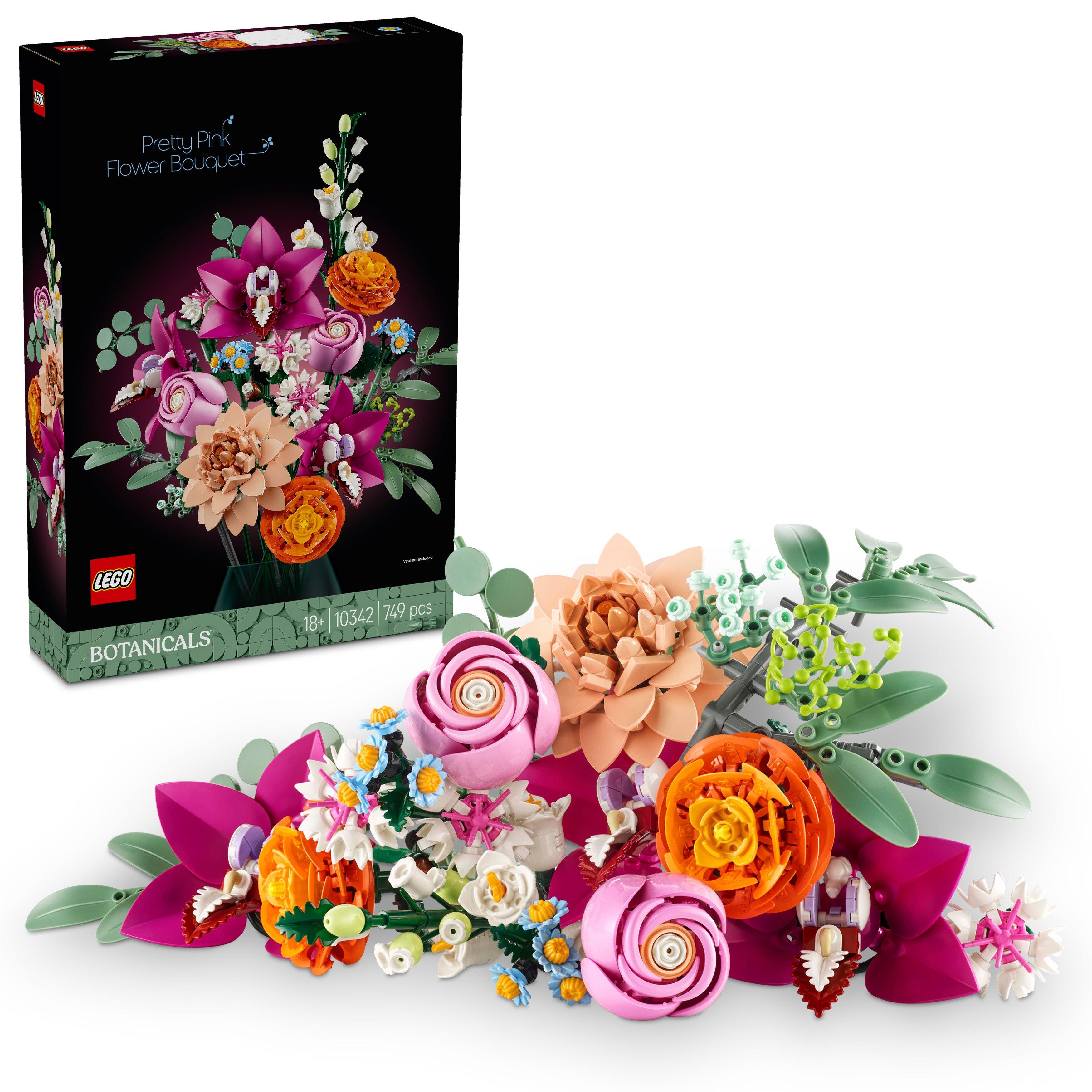 LEGO | LEGO Botanicals Pretty Pink Flower Bouquet Set 10342 | Lego