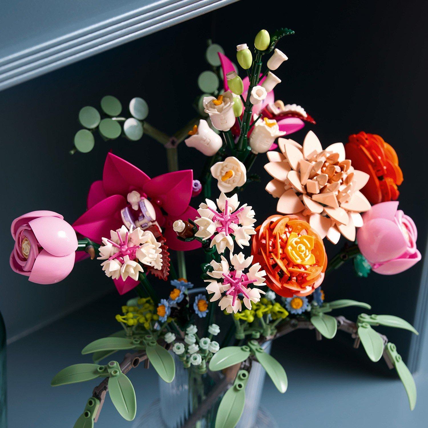 Botanicals - LEGO - Botanicals Pretty Pink Flower Bouquet Set 10342 - 13