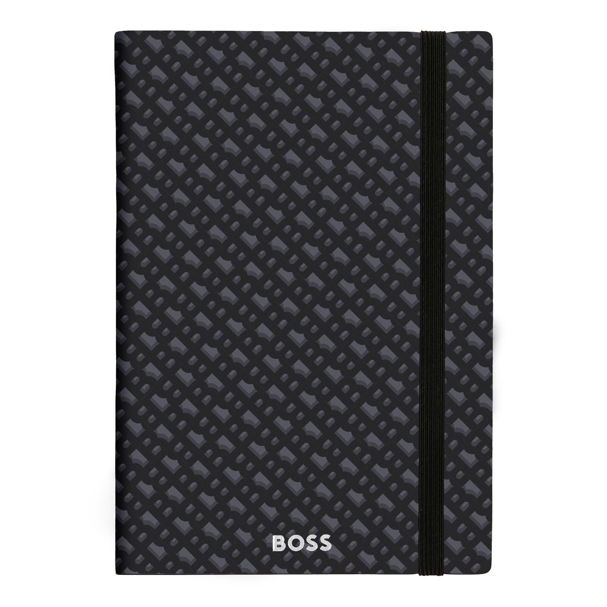 Black Mono - Boss - Men's Iconic Colour Design Notebook - 5