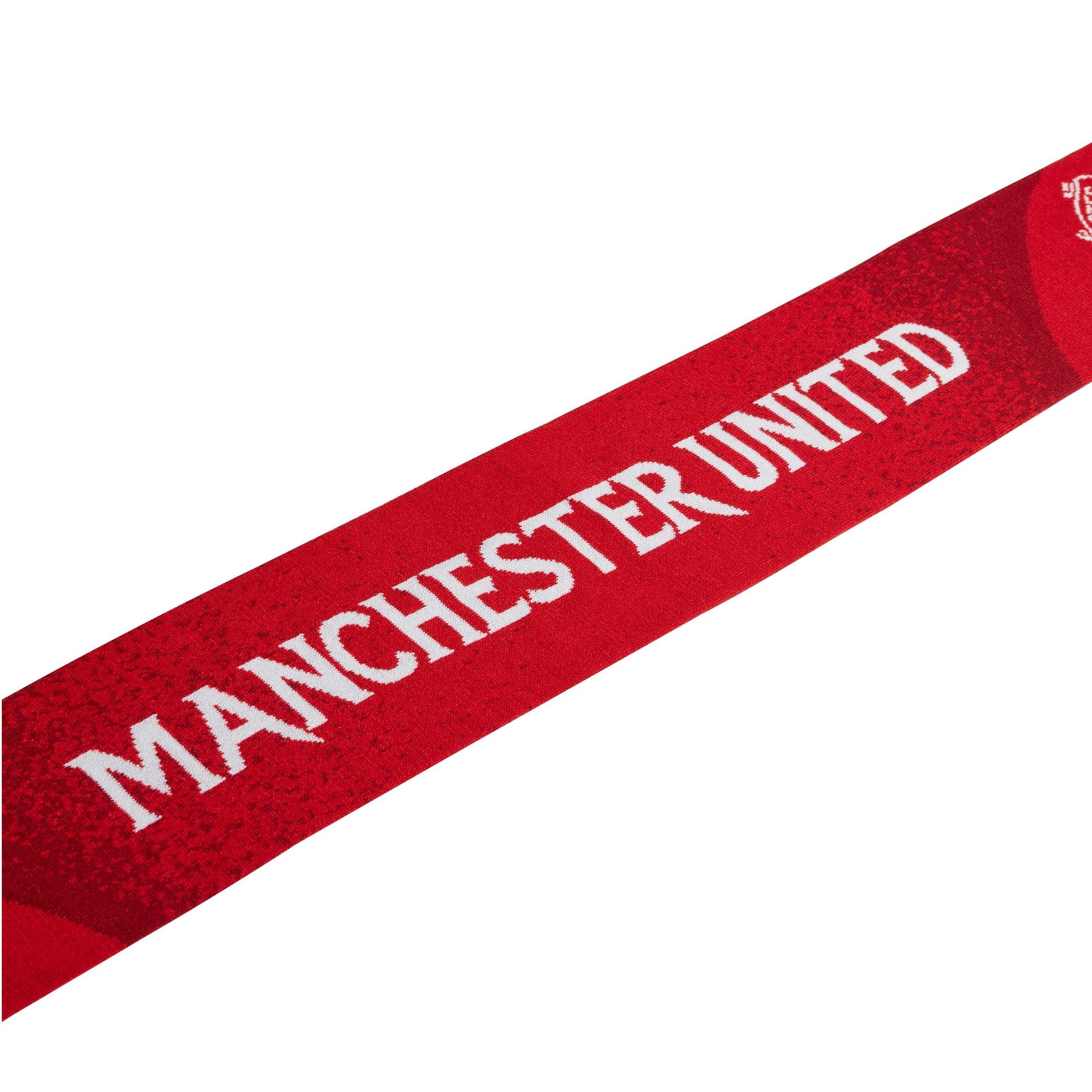 Mufc Red - adidas - Mufc Scarf Football Scarve Unisex Adults - 1